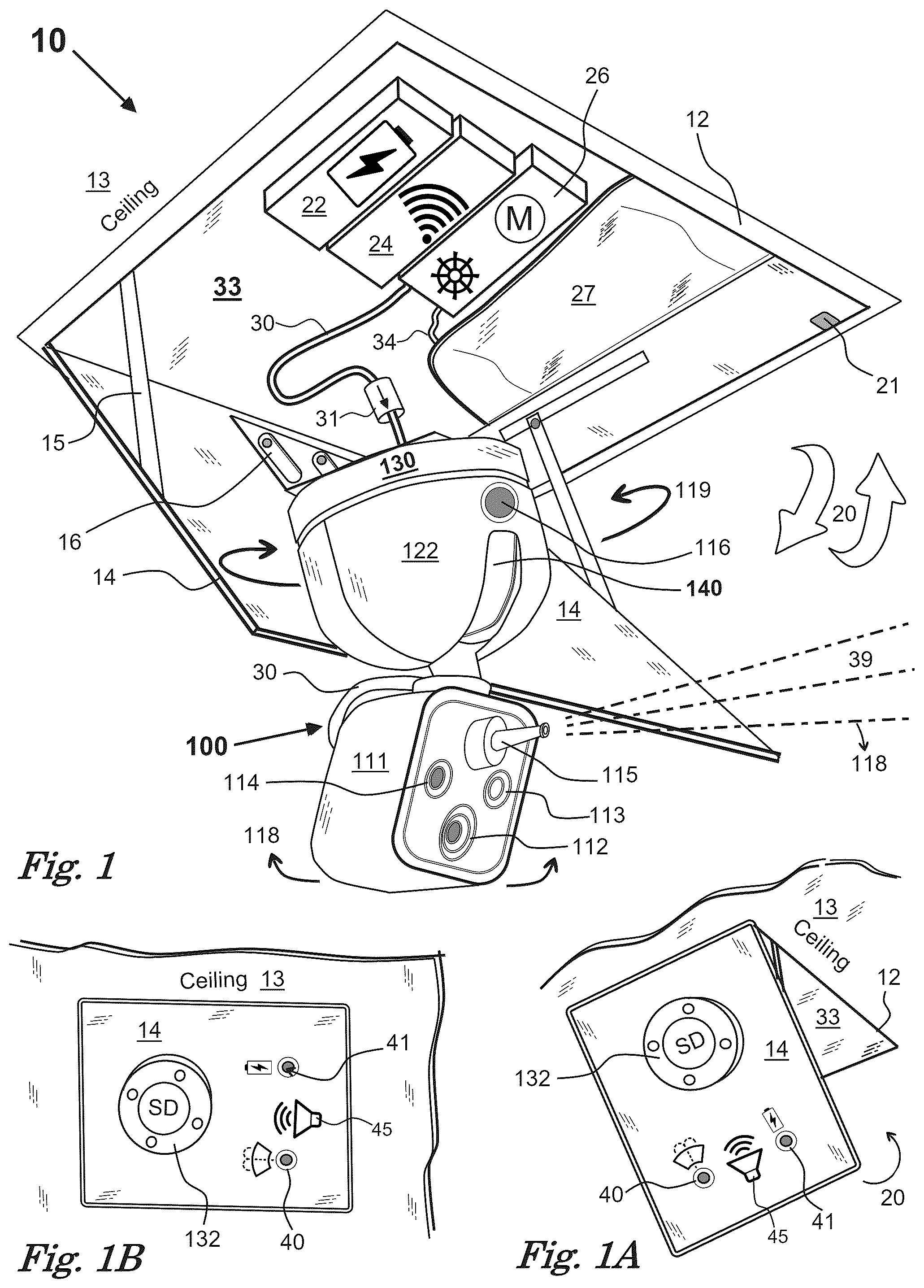 Patent US12311209 — Non destructive fire sprinkler system — Figure 1