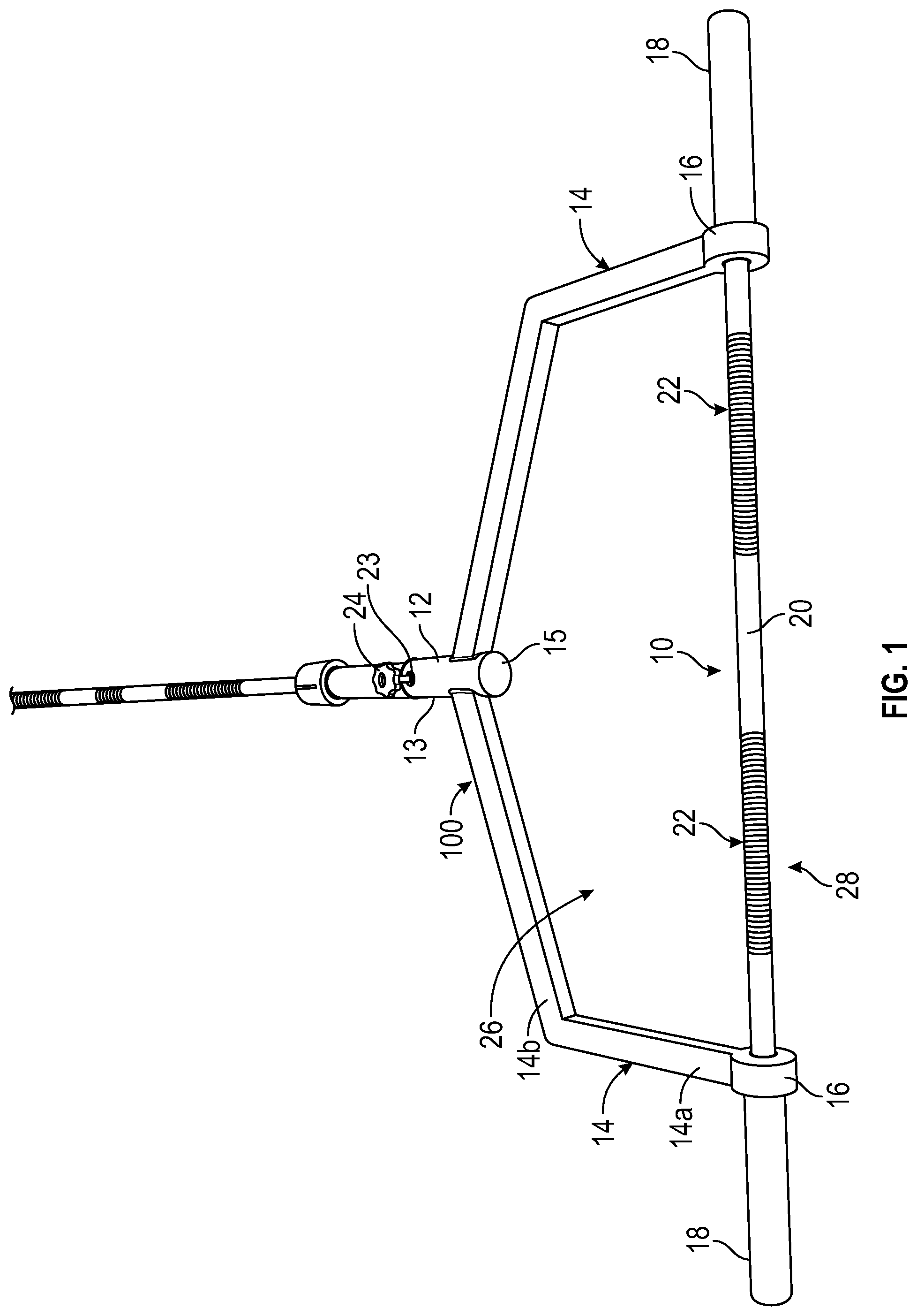 Patent US12311219 — Barbell attachment system — Figure 1