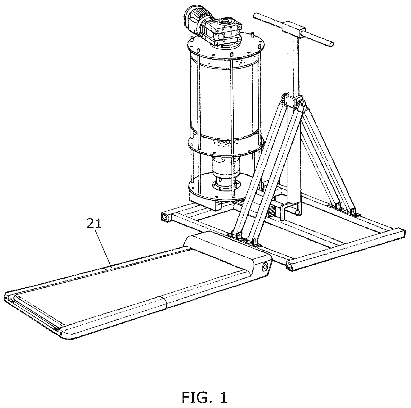 Patent US12311224 — Muscle-building apparatus — Figure 1