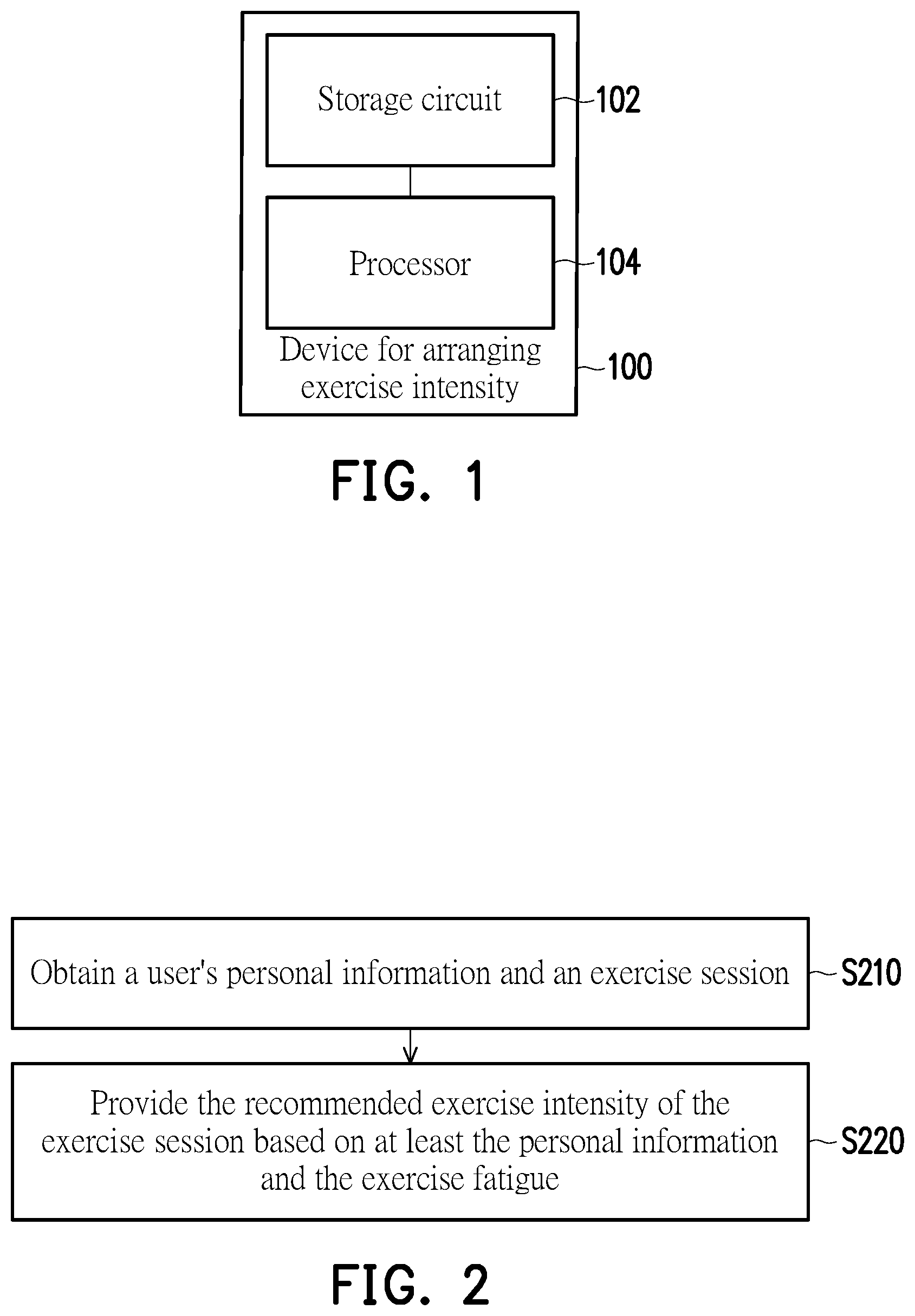 Patent US12311229 — Method, device, and computer-readable storage medium for arranging exercise intensity — Figure 1