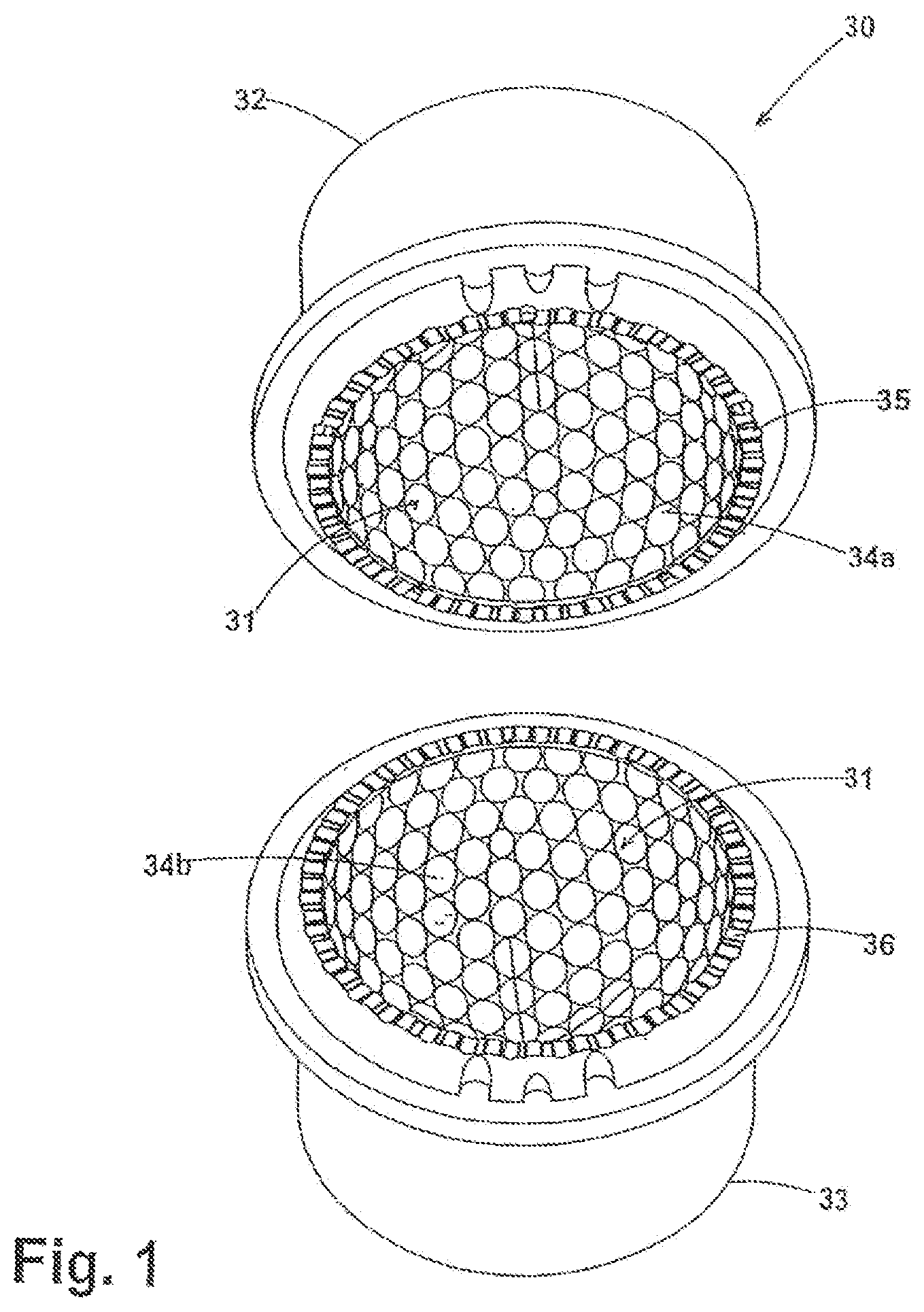 Patent US12311234 — Golf ball having non-planar parting line — Figure 1