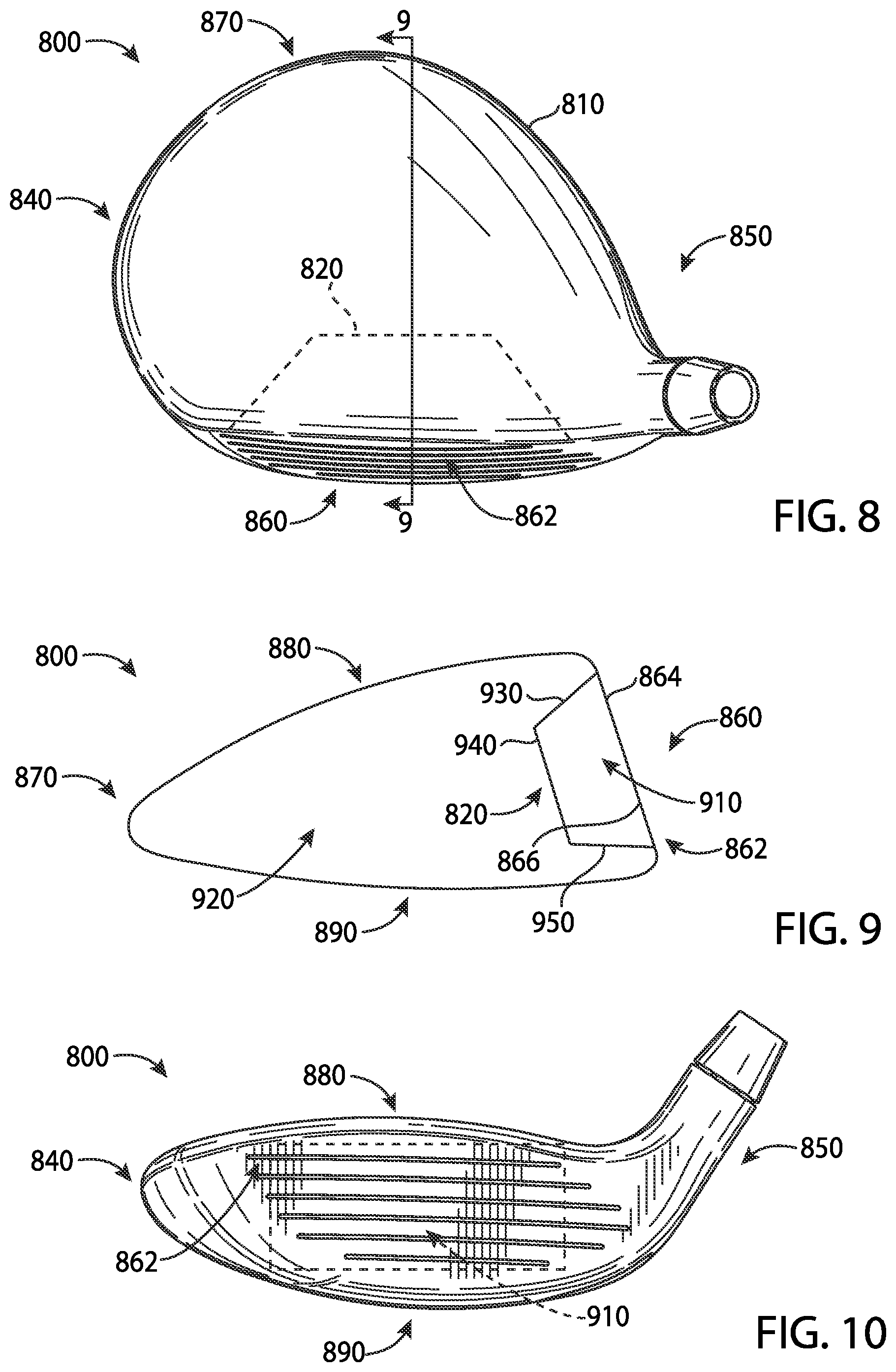 Patent US12311239 Figure 4 – Golf club heads and methods to manufacture golf club heads