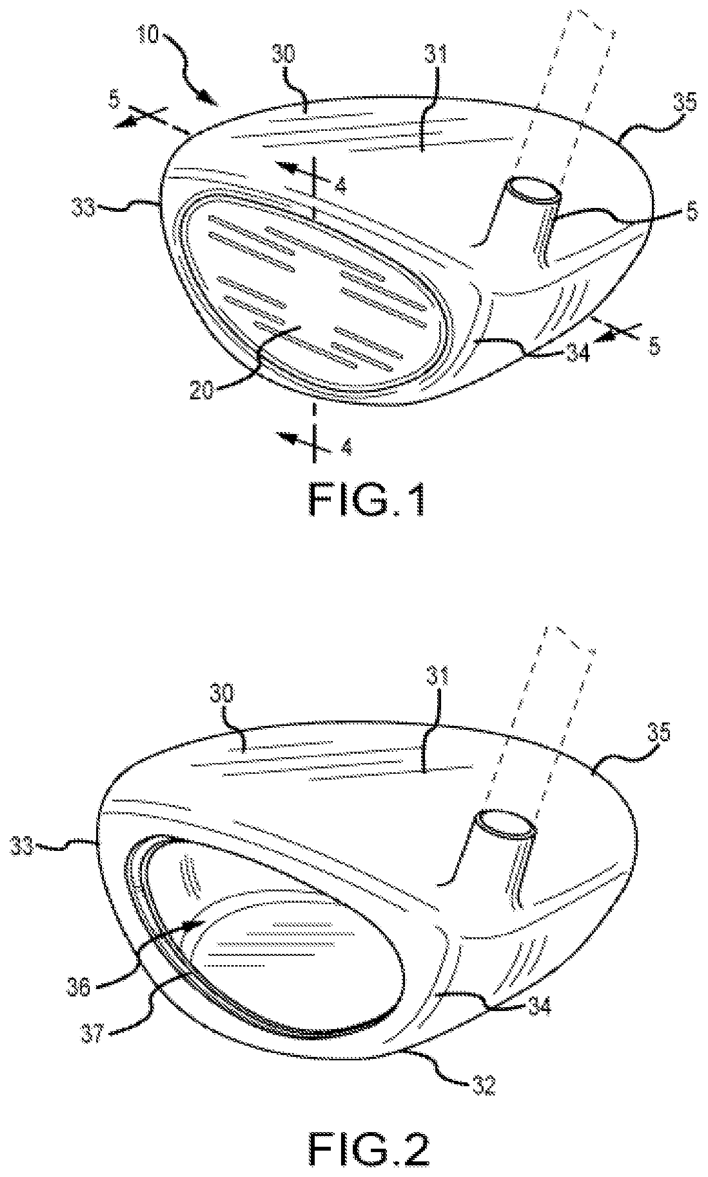 Patent US12311241 — Variable thickness face plate for a golf club head — Figure 1