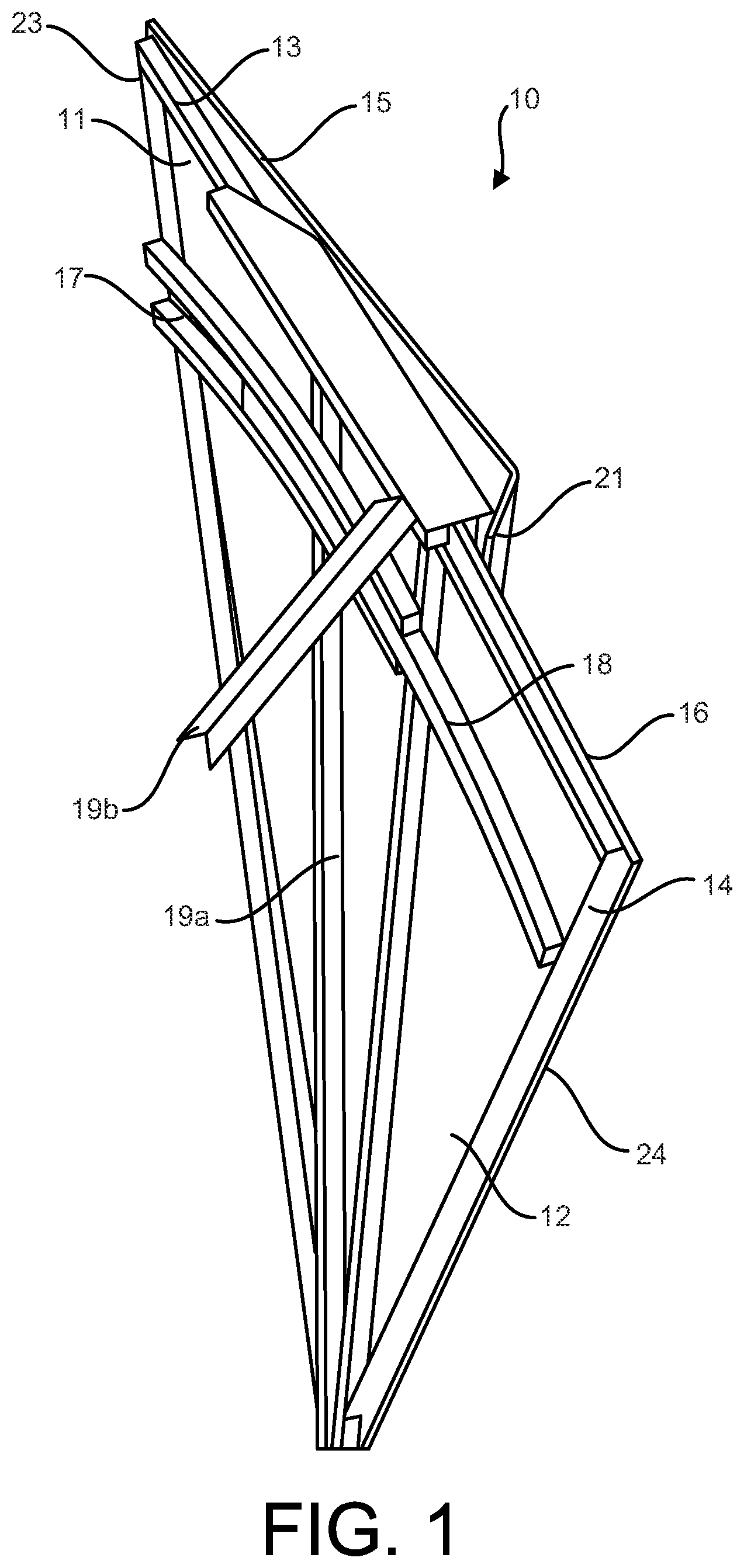 Patent US12311243 — Expandable climbing panel and climbing wall having such a panel — Figure 1