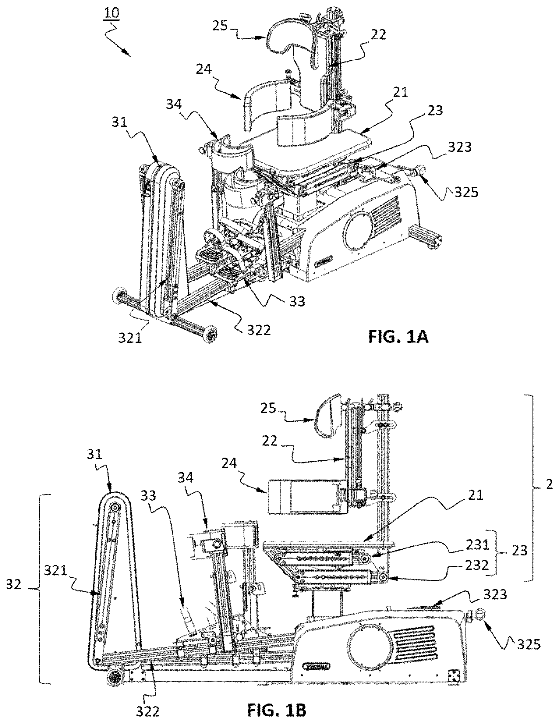 Patent US12311244 — Assistive movement training apparatus for the disabled — Figure 1