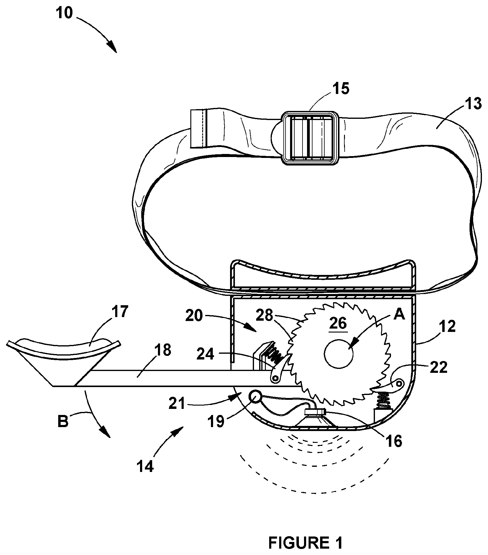 Patent US12311245 — Golf training aid — Figure 1