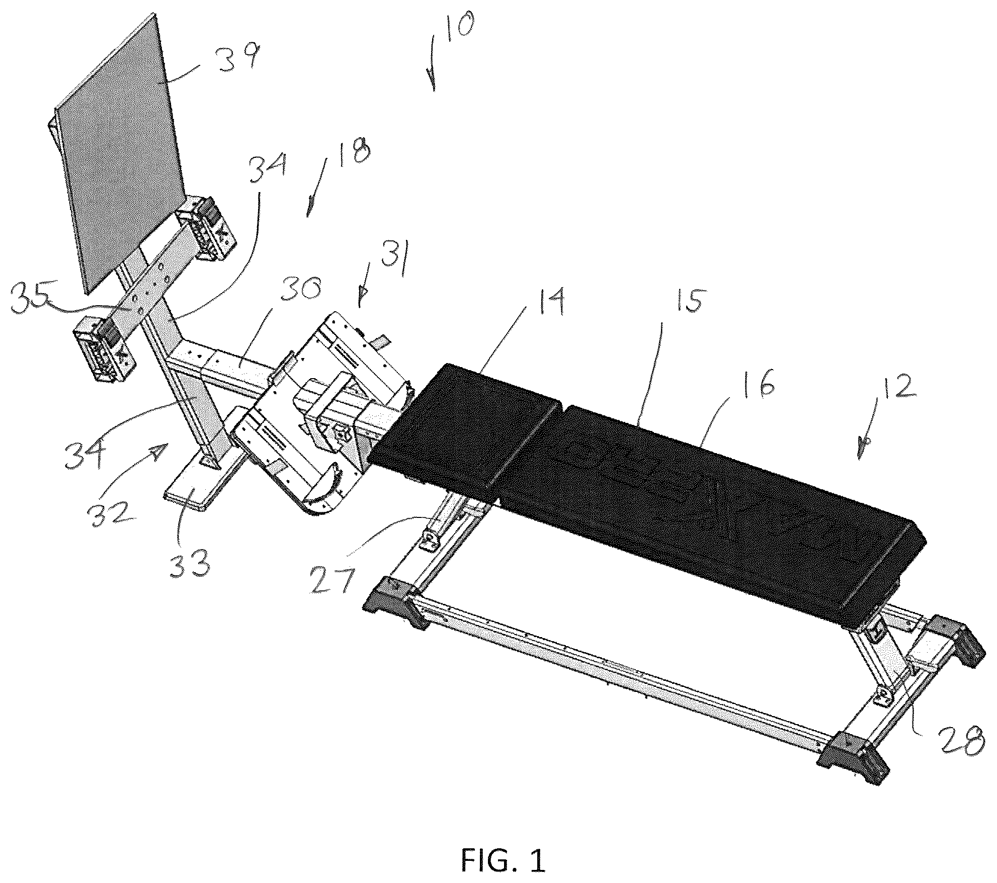 Patent US12311247 — Exercise system with a variable resistance unit and an improved performance software application — Figure 1