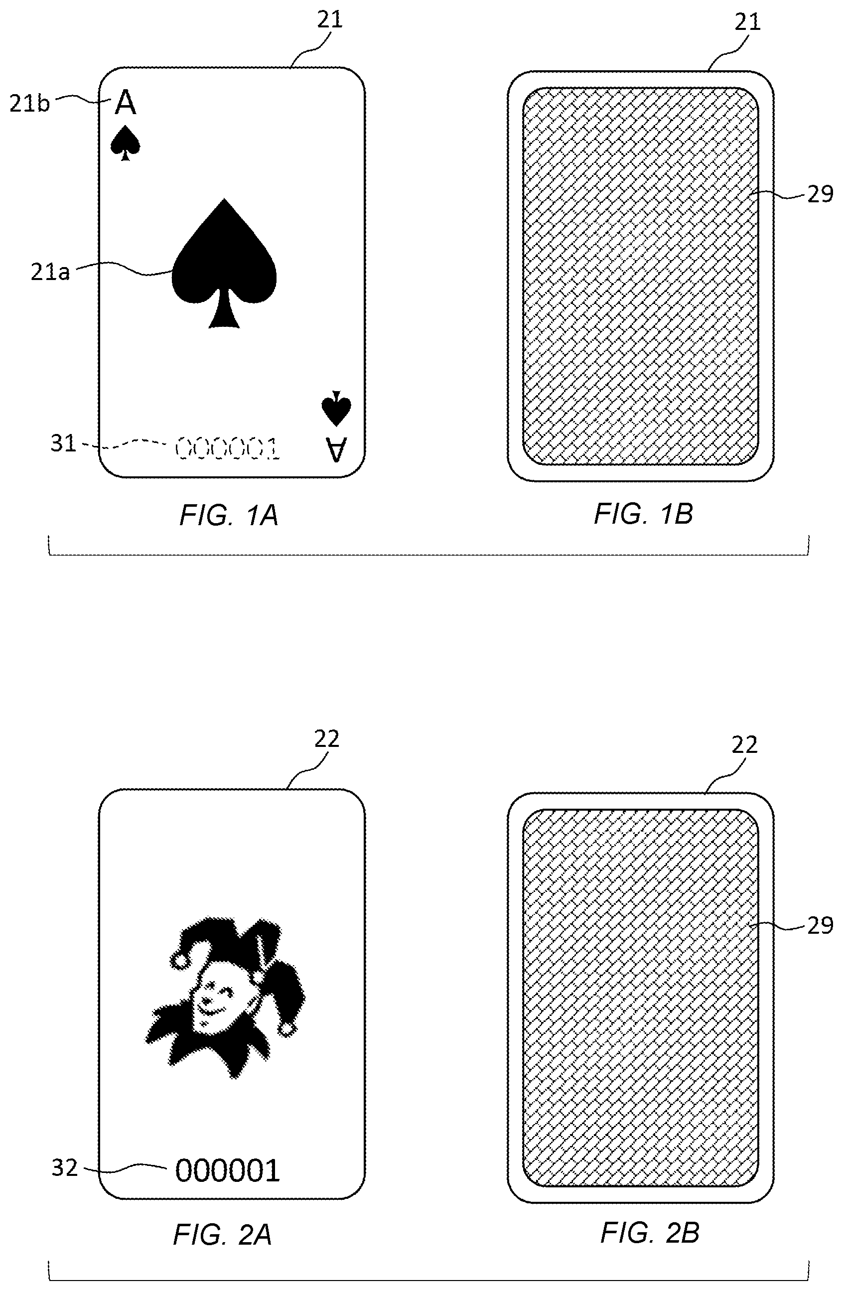 Patent US12311254 — Shuffled playing card and method of manufacturing playing card — Figure 1