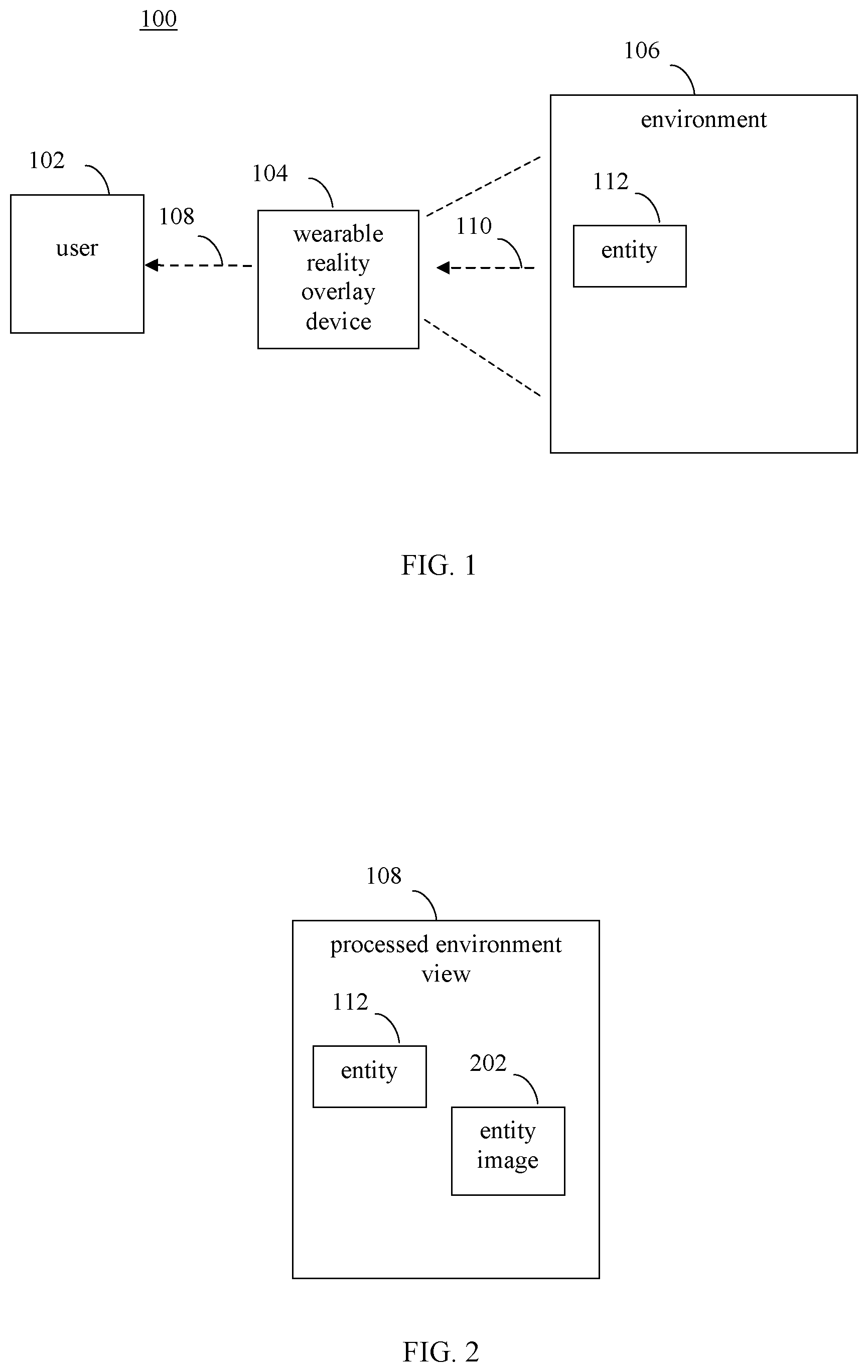 Patent US12311261 — Reconfiguring reality using a reality overlay device — Figure 1