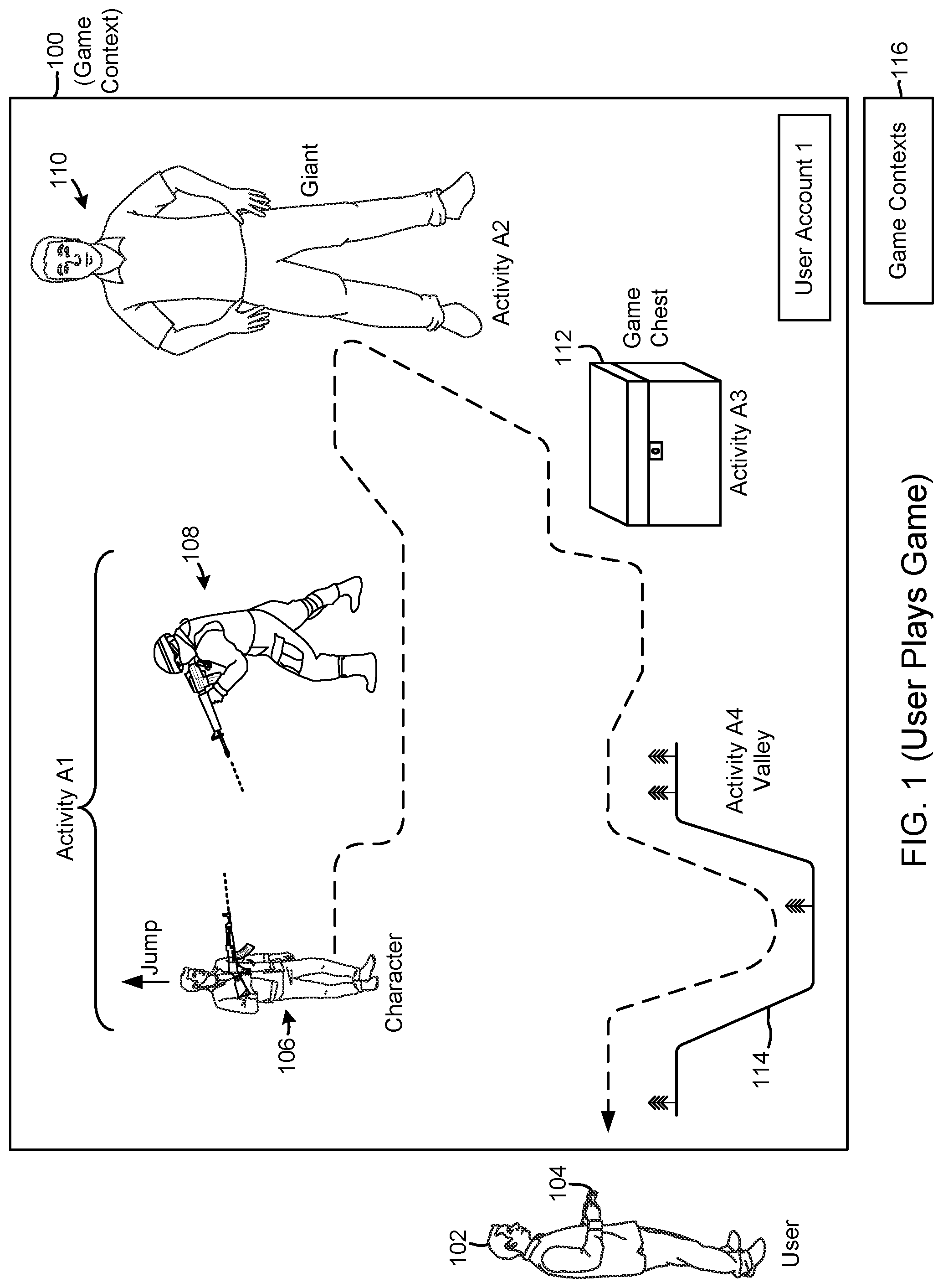 Patent US12311262 — Systems and methods for enabling predictive assistance during gameplay — Figure 1