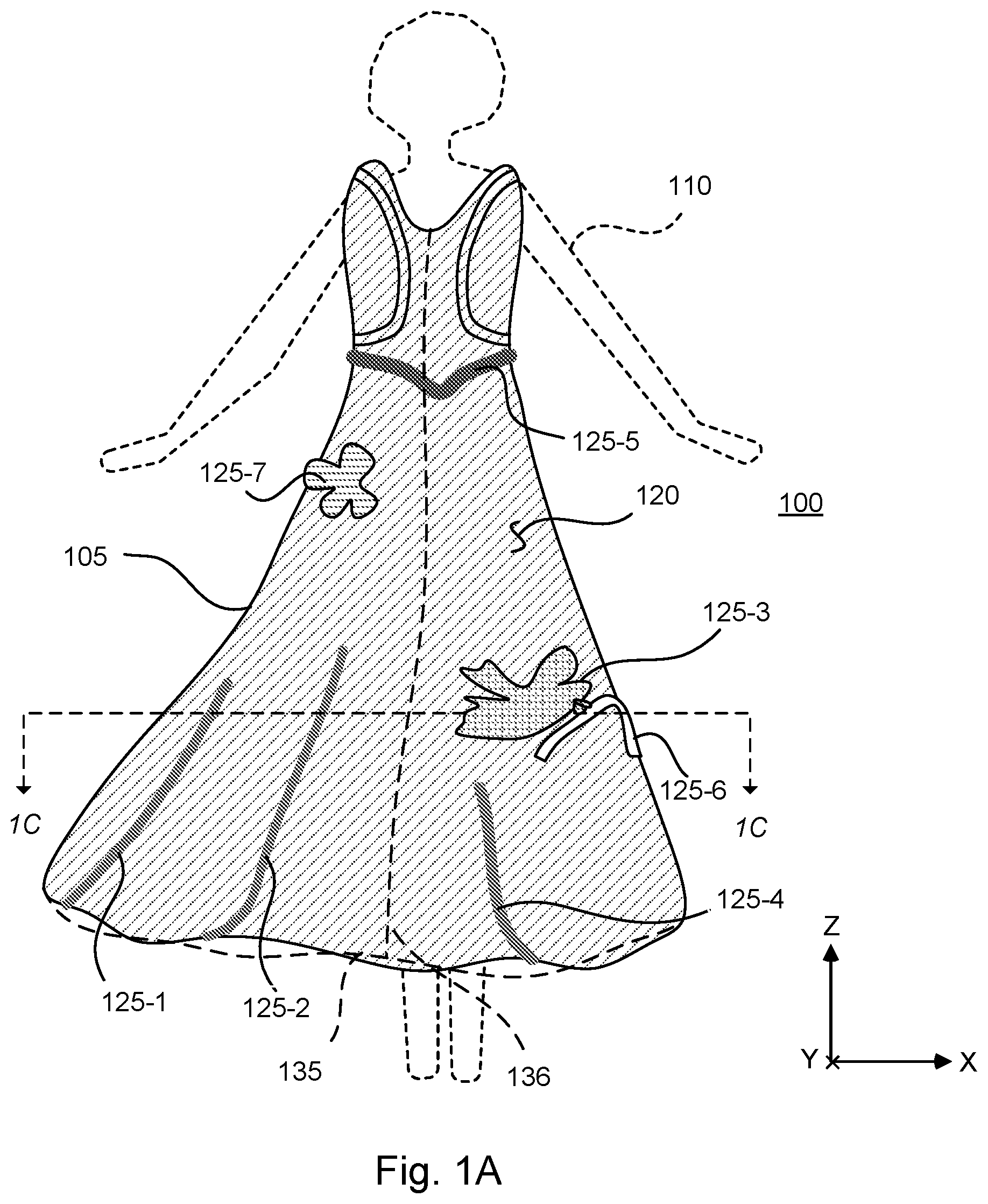 Patent US12311280 — Manufacturing process for making toy figure clothing — Figure 1