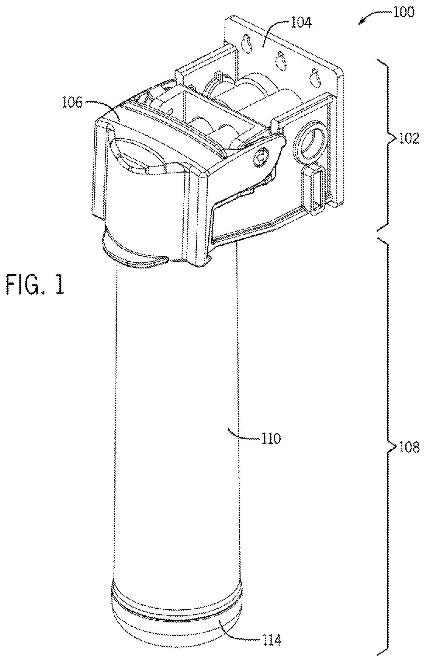 Patent US12311291 Figure 1 – Water filtration system and method