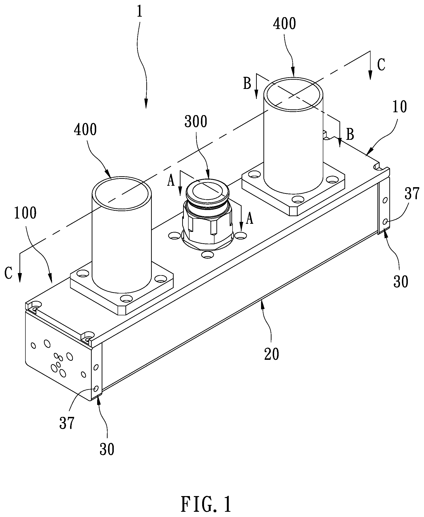 Patent US12311298 — Gas deflector — Figure 1