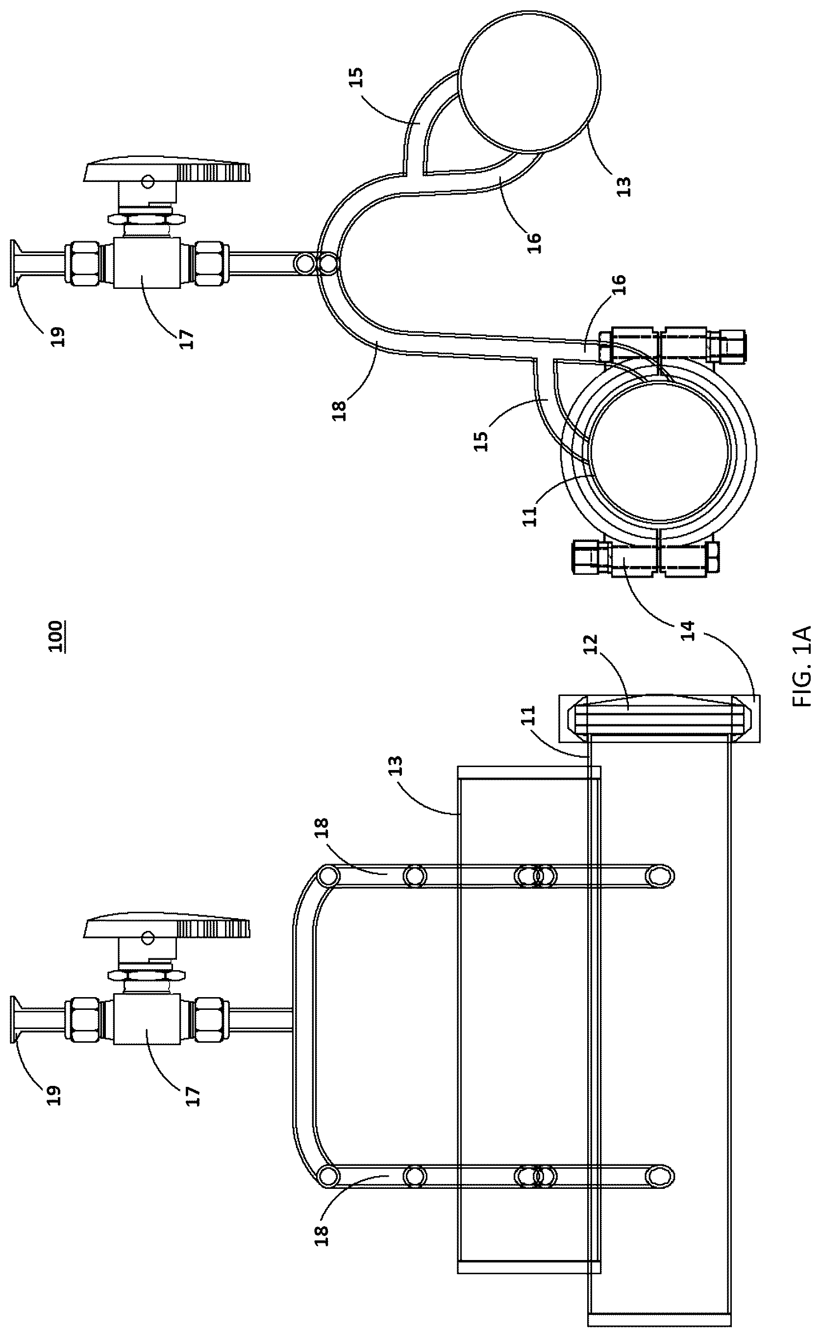 Patent US12311309 Figure 1 – Couplable closed extractors and methods for their use