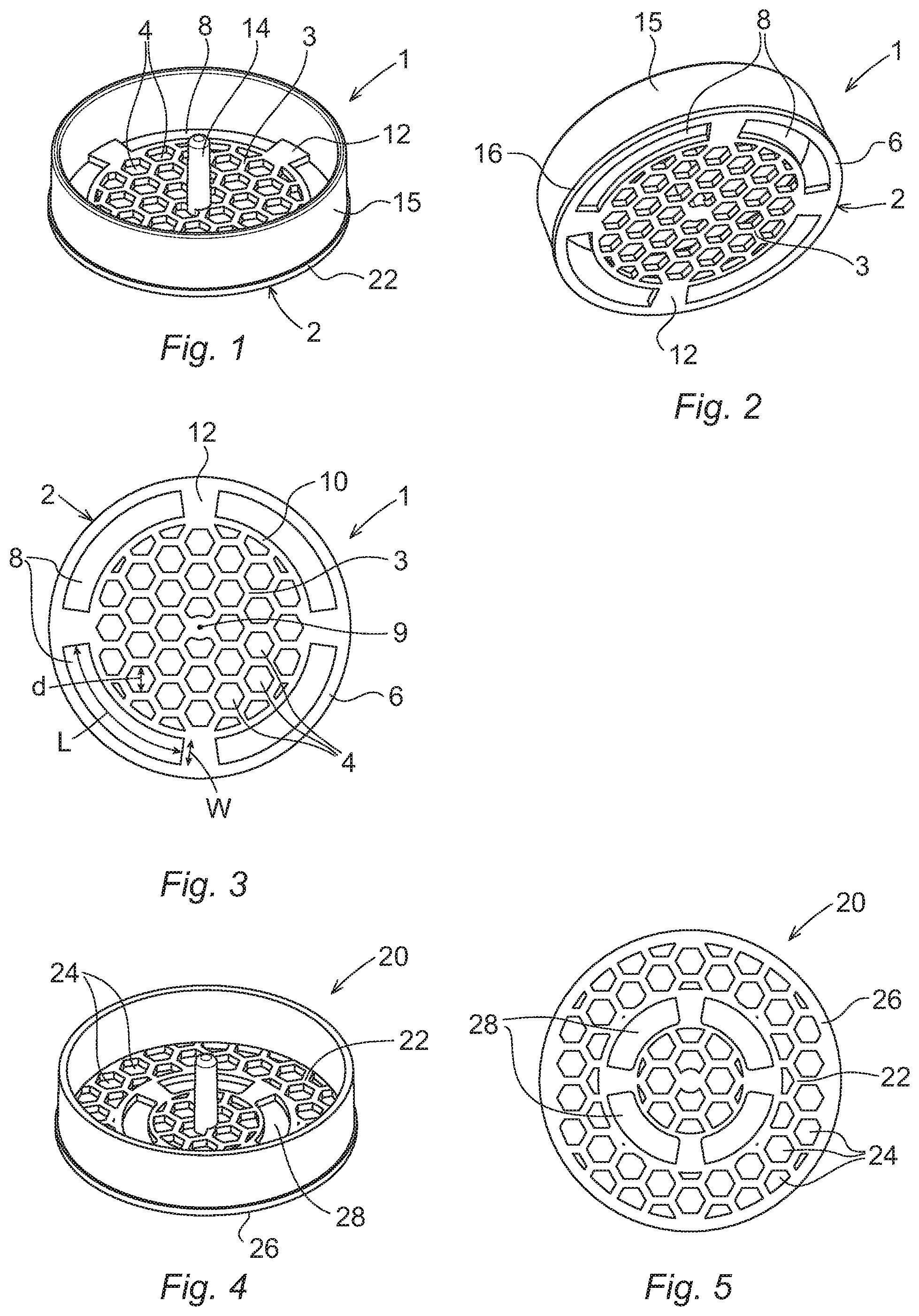 Patent US12311323 — Device for improving mixing of a liquid and a powdered substance — Figure 1