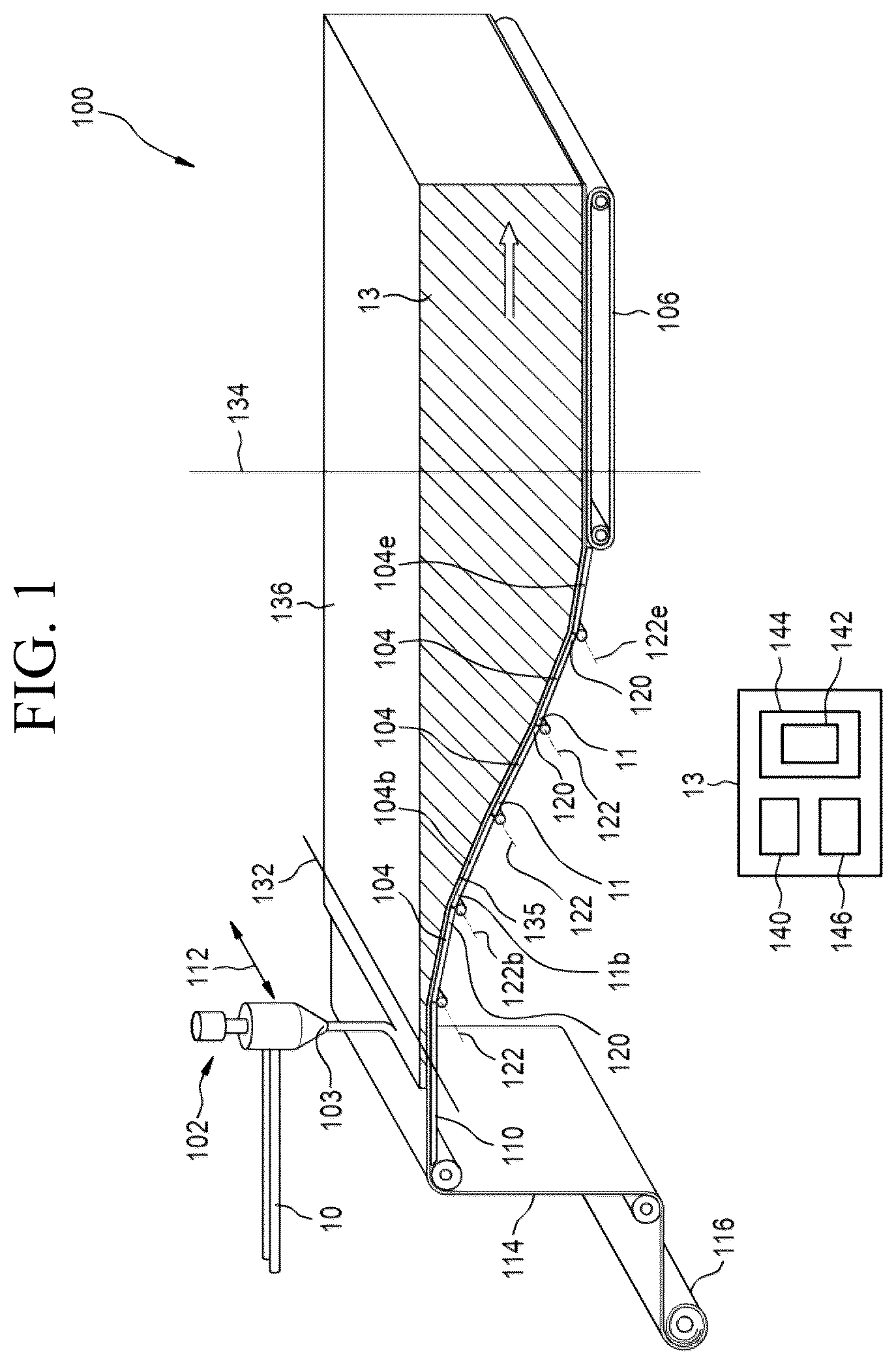 Patent US12311331 Figure 1 – System and method for determining parameters for foam production