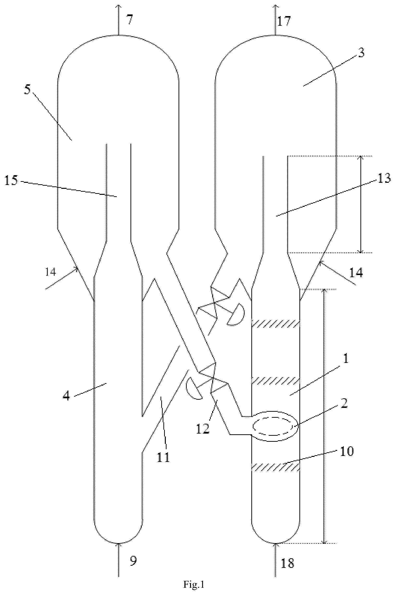 Patent US12311350 — Alkane catalytic dehydrogenation reaction device and catalyst regeneration device — Figure 1
