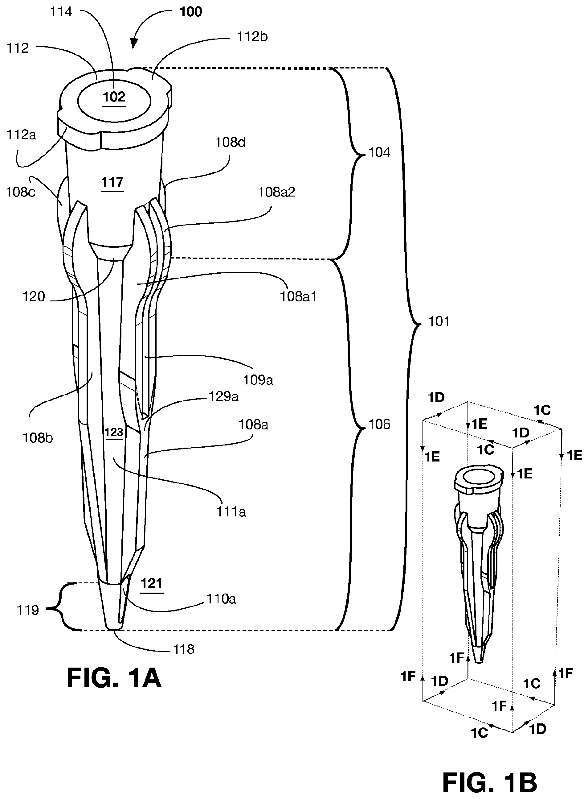 Patent US12311354 — Attachment device for fluid dispensing assemblies — Figure 1