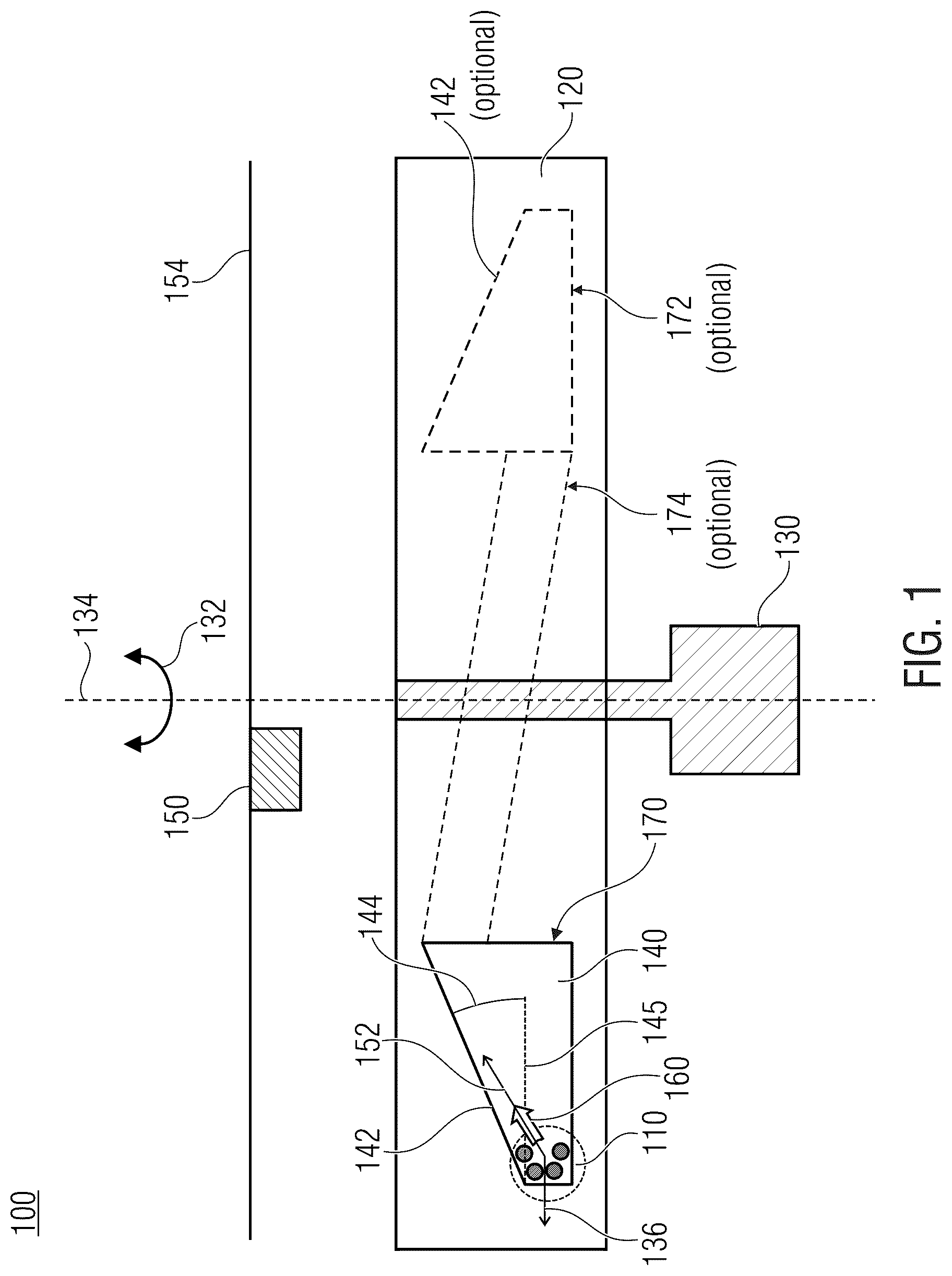 Patent US12311371 — Apparatus and method for transporting magnetic particles — Figure 1