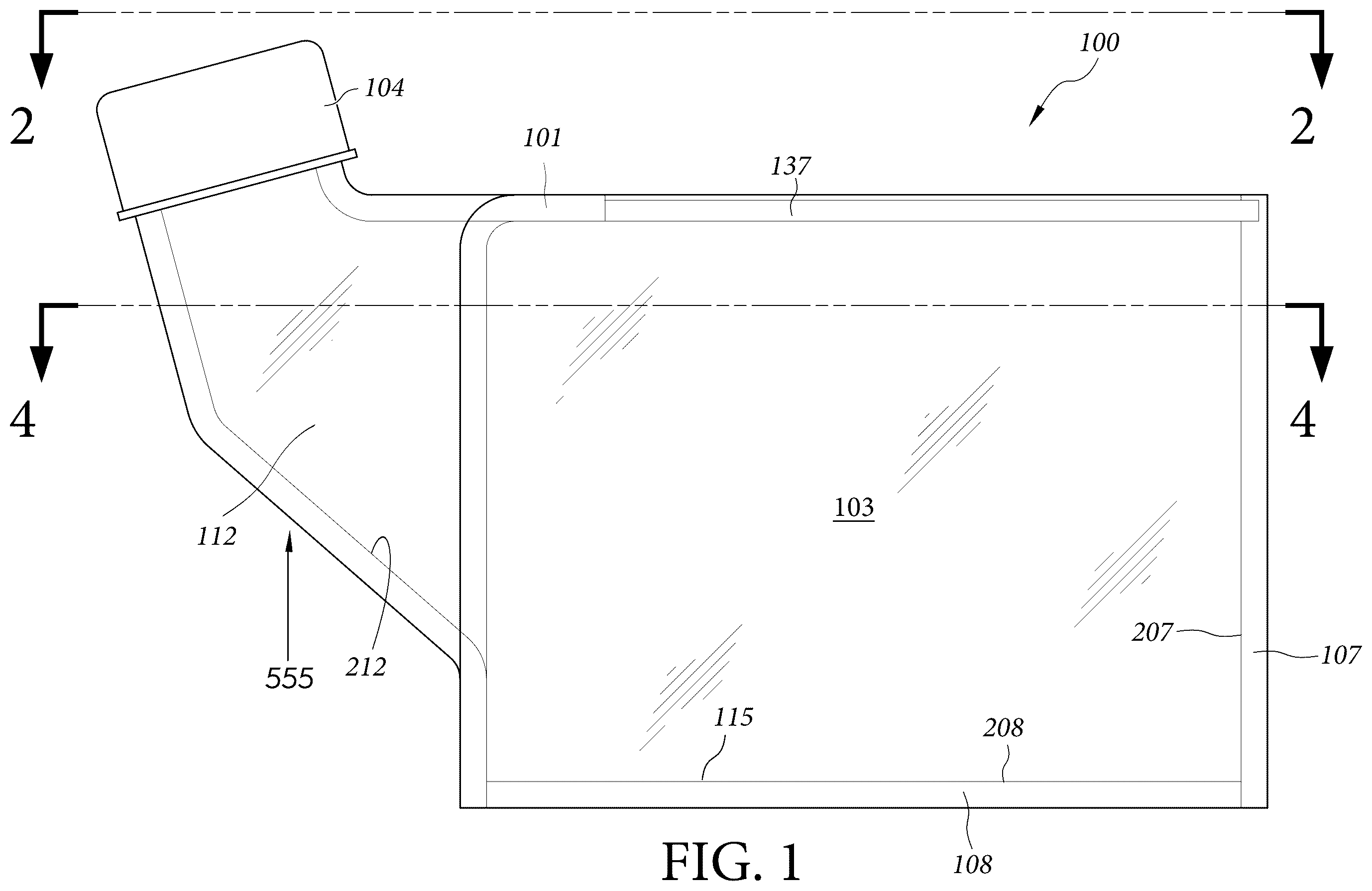 Patent US12311374 Figure 1 – Cell culture vessel