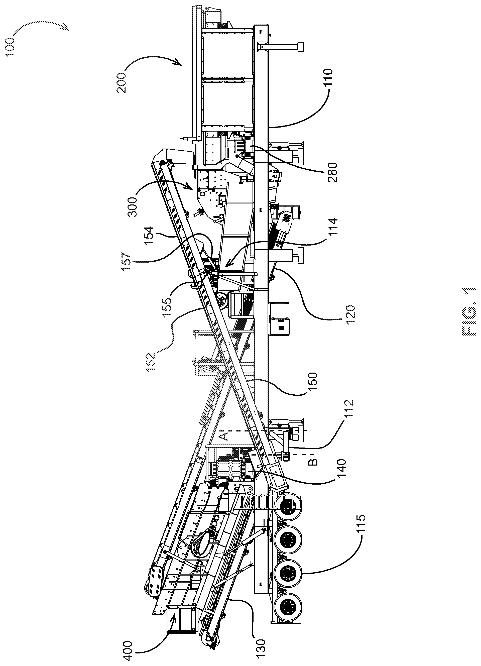 Patent US12311380 — Recirculating crushing plant — Figure 1
