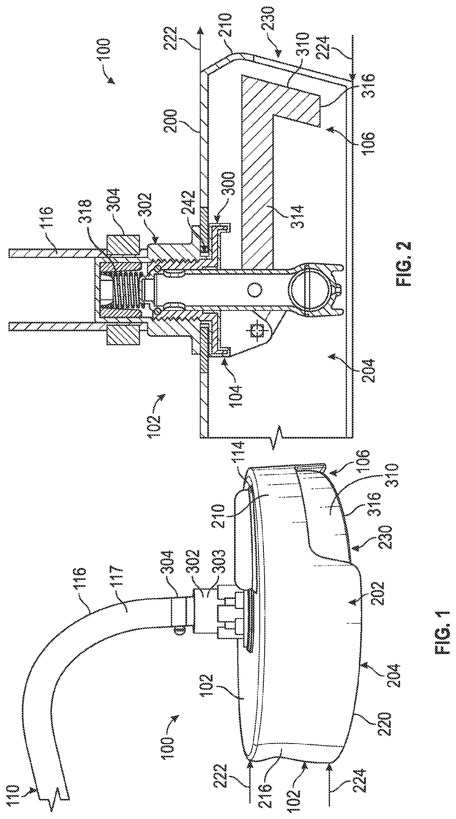 Patent US12311391 — Handwashing assembly — Figure 1