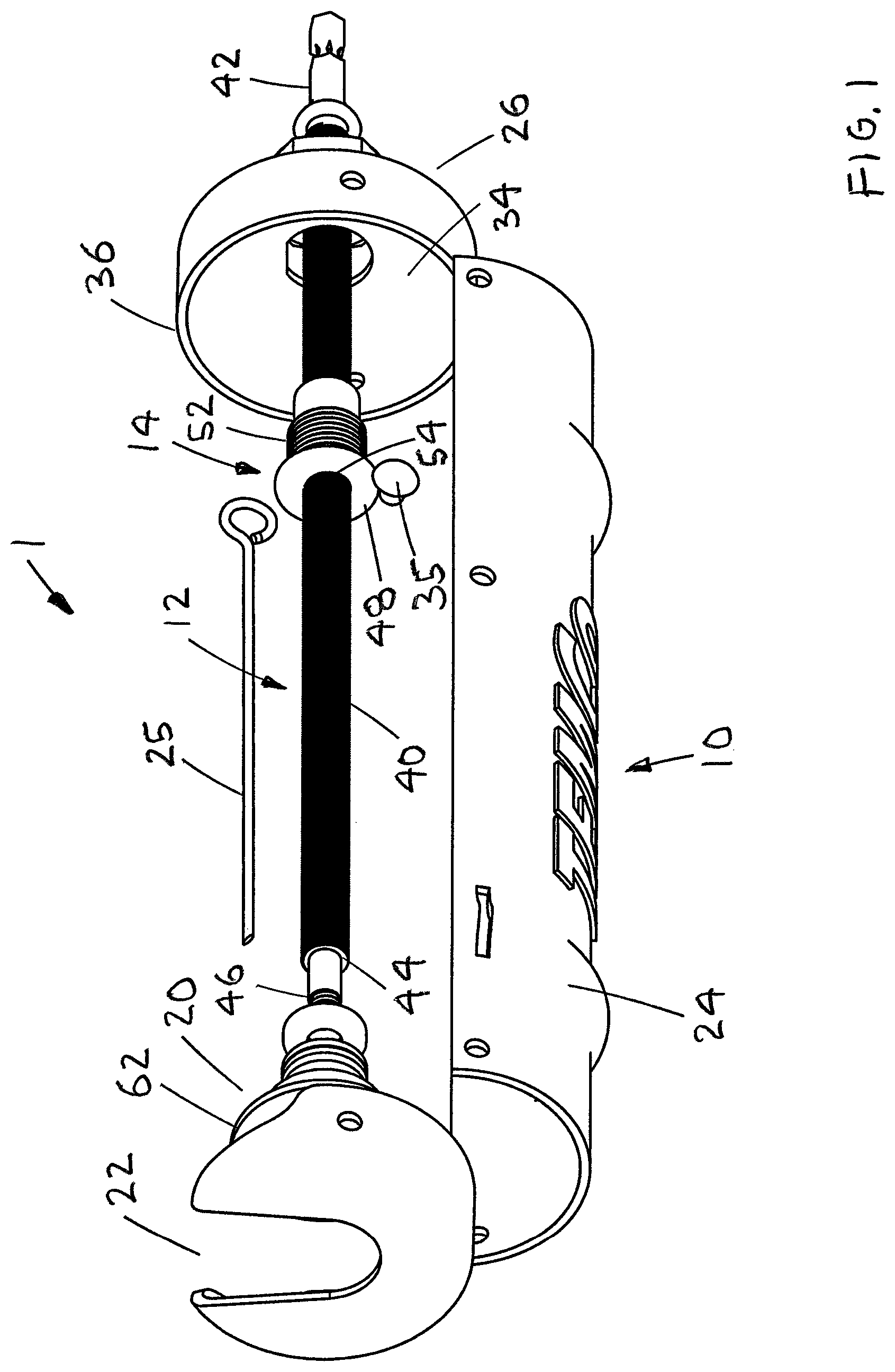 Patent US12311403 — Drill powered caulking gun — Figure 1