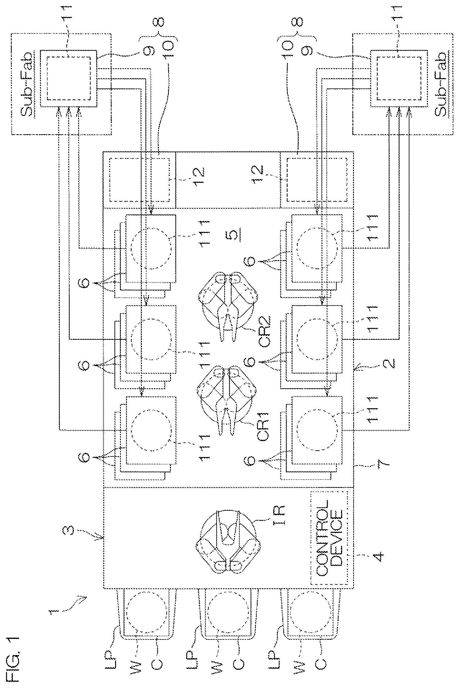 Patent US12311414 — Substrate processing device and substrate processing method — Figure 1