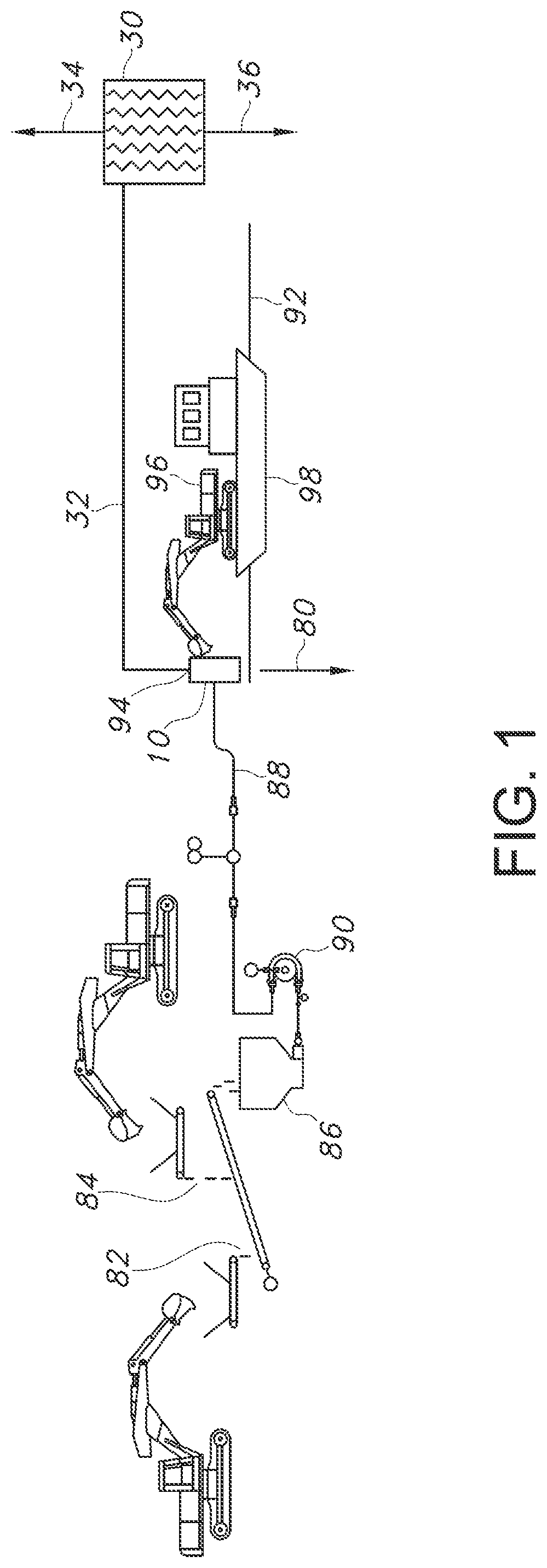 Patent US12311418 Figure 1 – System for the controlled distribution of aquatic capping material and the capture of dust and particulates