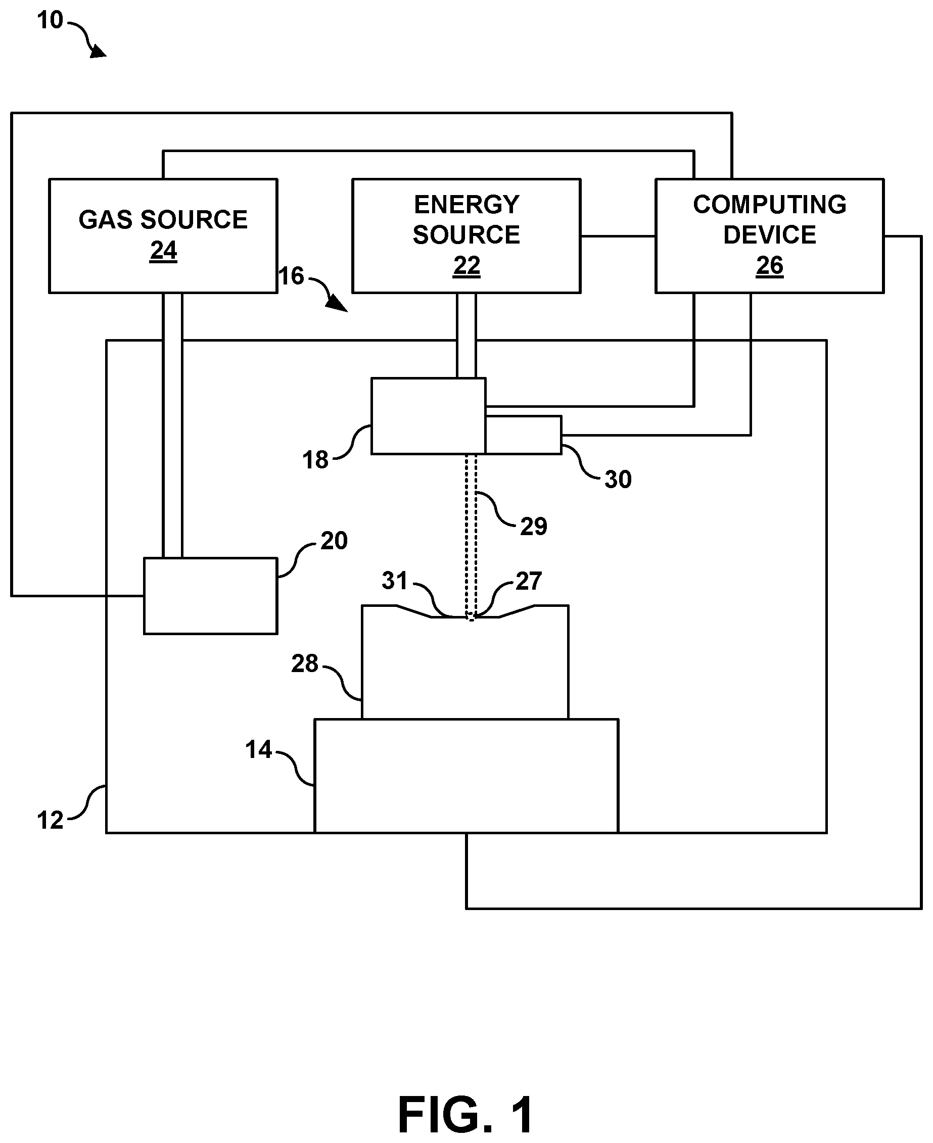 Patent US12311439 — Metal matrix composite seal using directed energy deposition — Figure 1