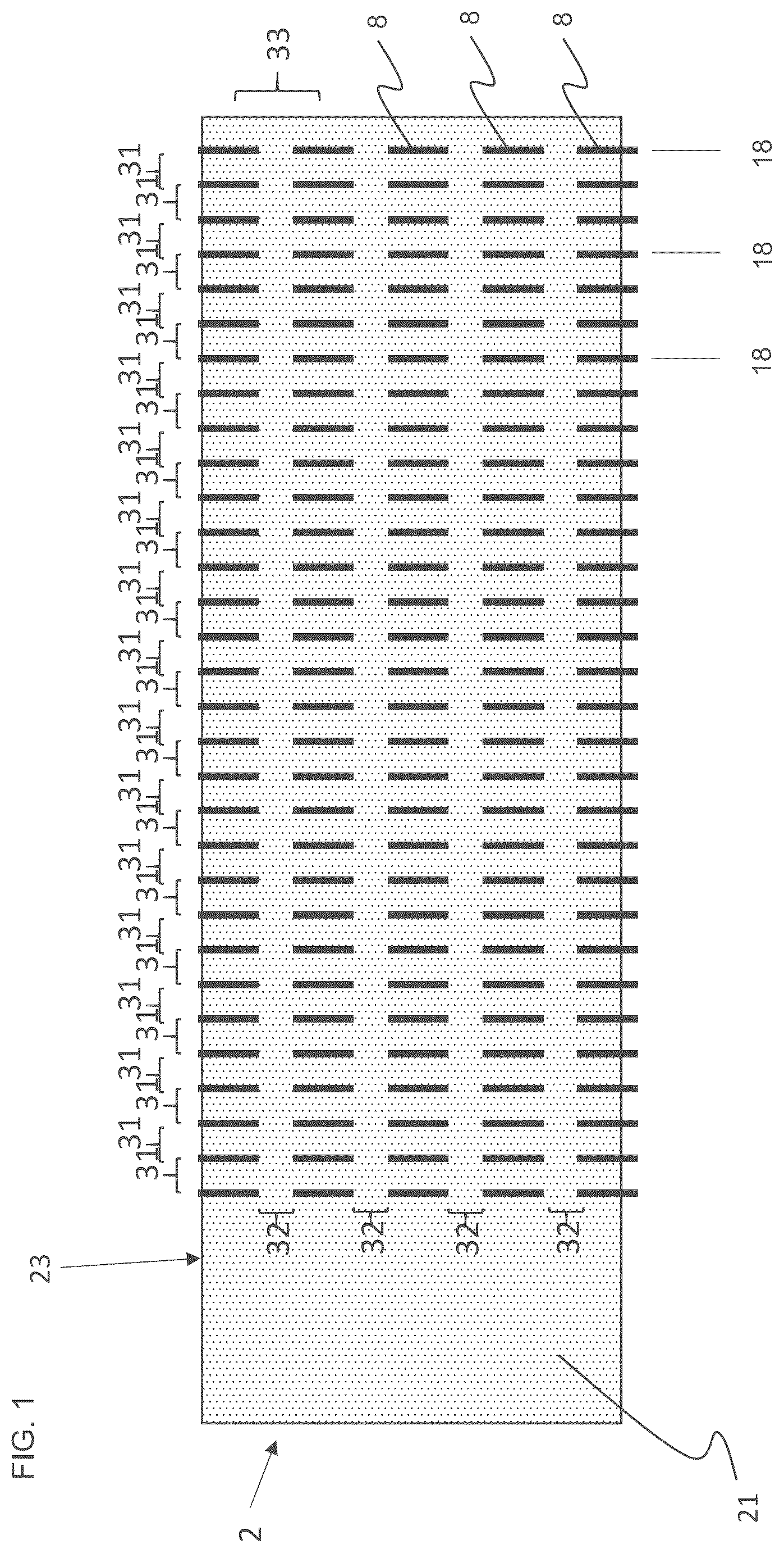 Patent US12311469 — Methods and devices for introducing separation lines into transparent brittle fracturing materials — Figure 1