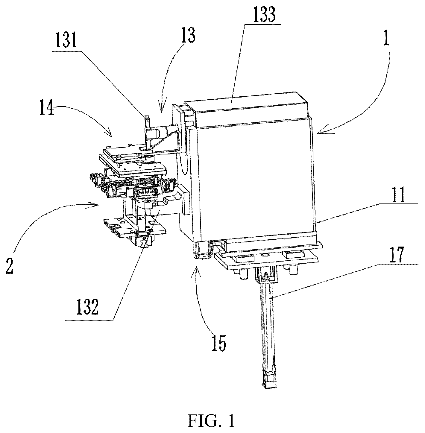 Patent US12311476 — Welding device and battery welding device — Figure 1