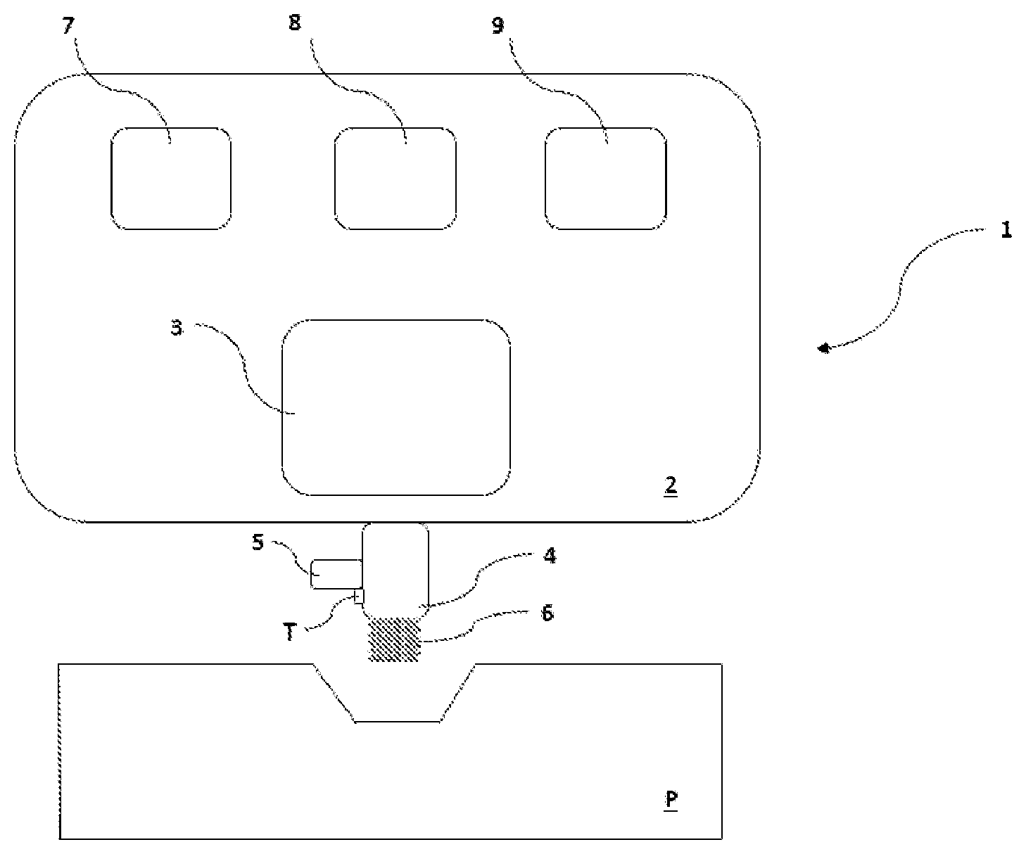 Patent US12311487 — Life detection system for machining tools — Figure 1