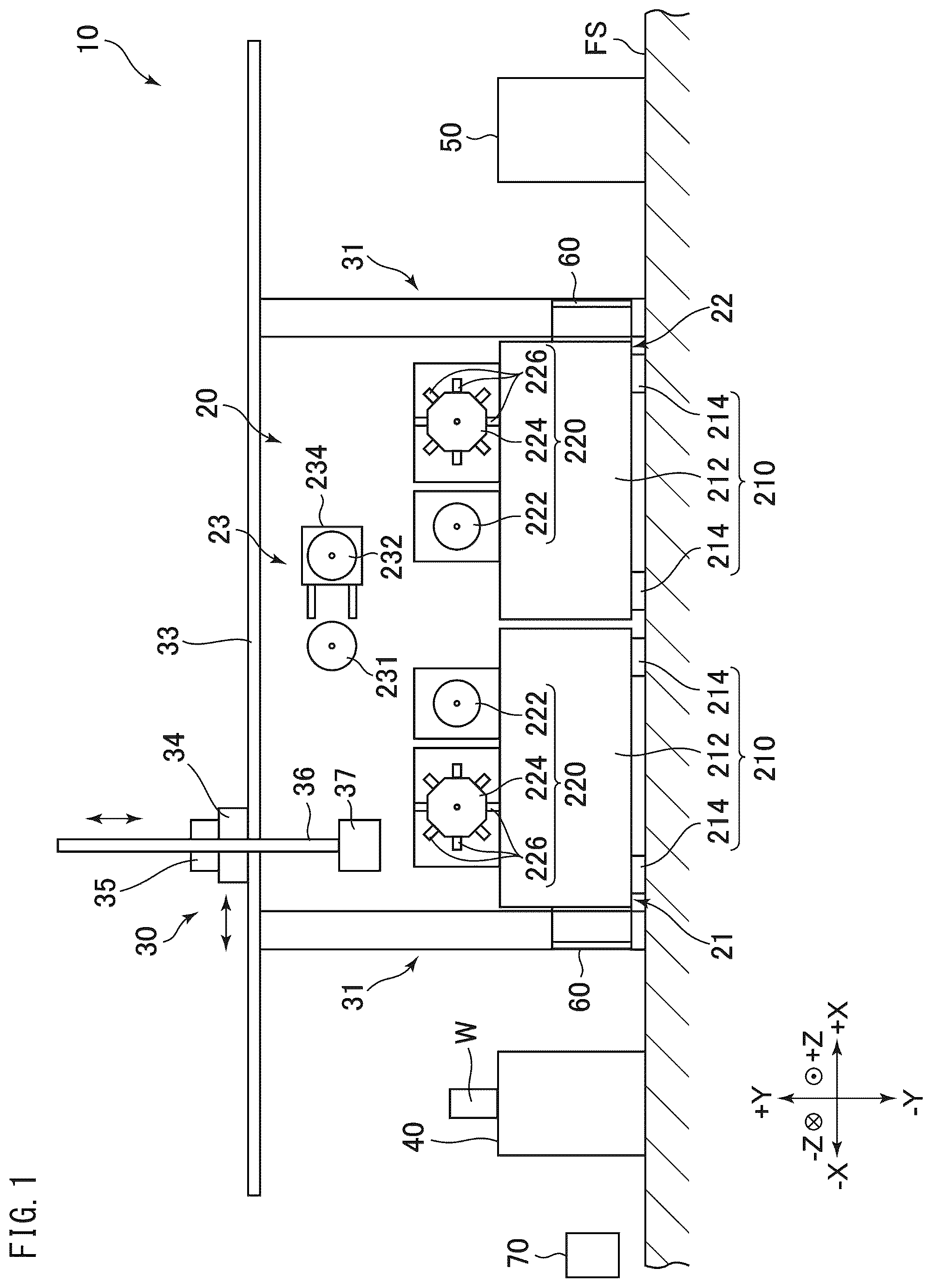 Patent US12311490 — Machine tool system — Figure 1