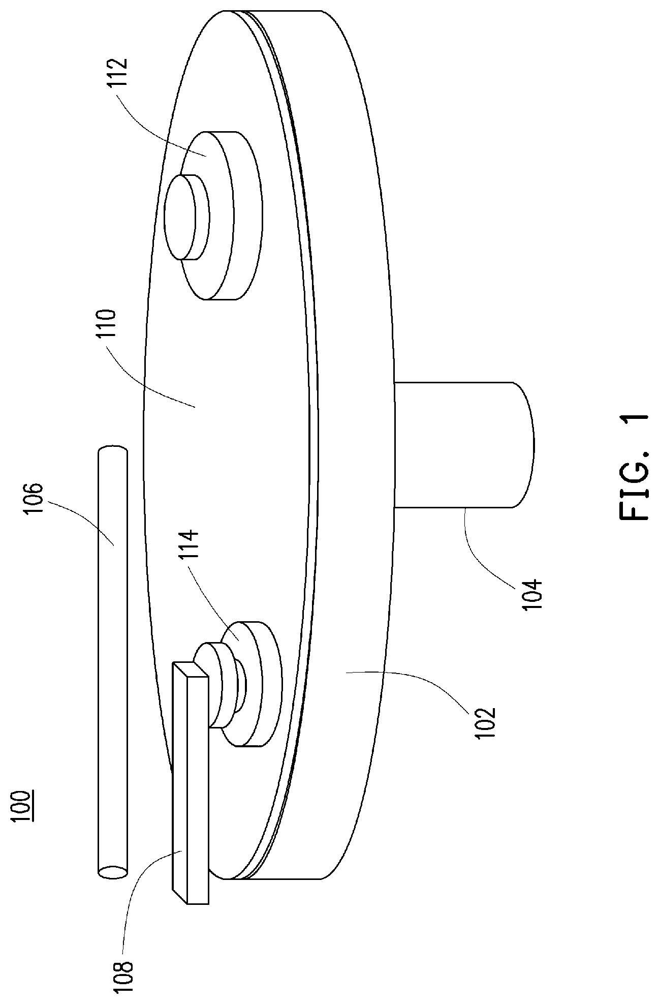 Patent US12311498 — Monolithic platen — Figure 1