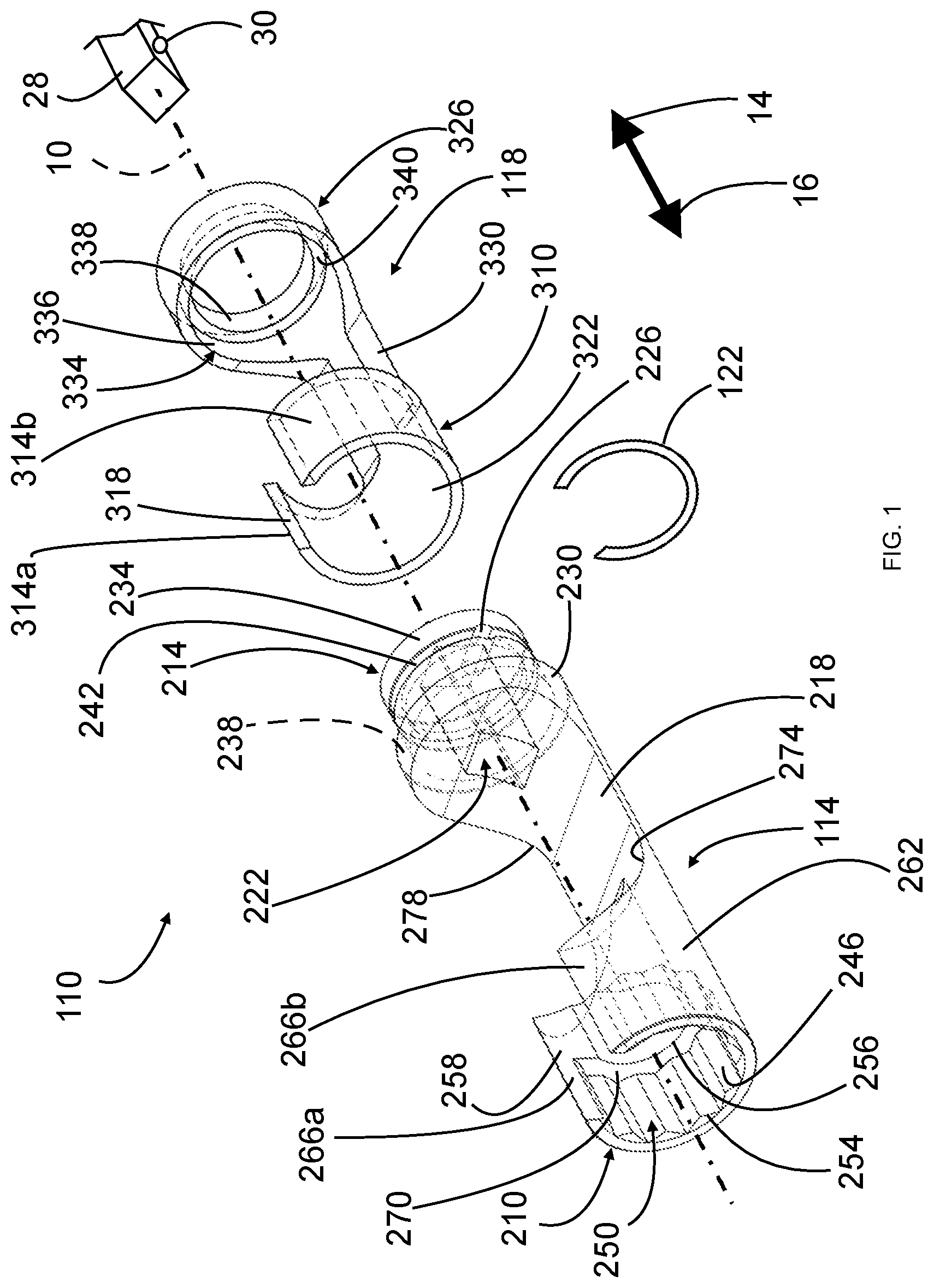 Patent US12311505 — Tube nut socket tool with anti-dilation feature — Figure 1
