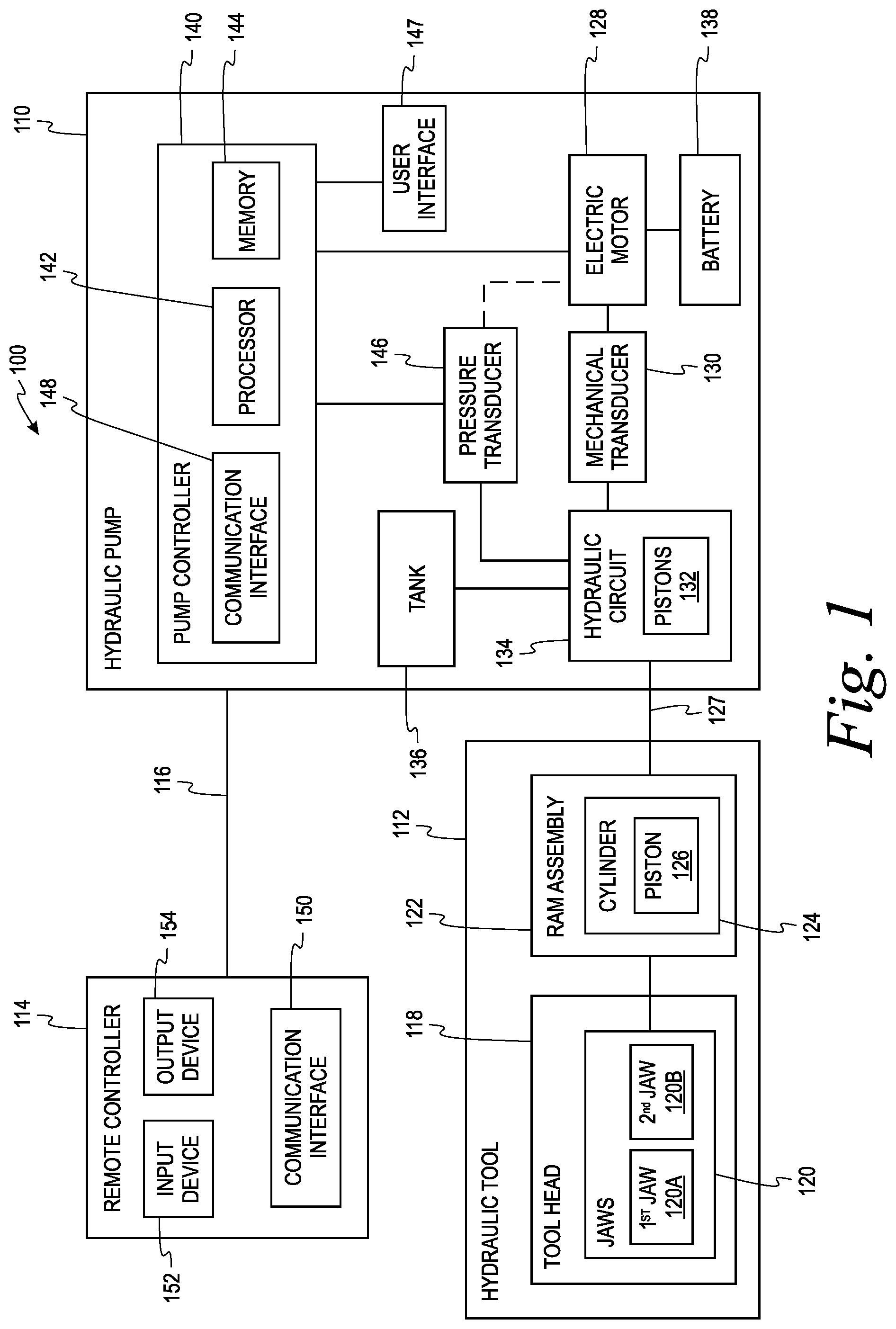 Patent US12311519 — Hydraulic pump — Figure 1