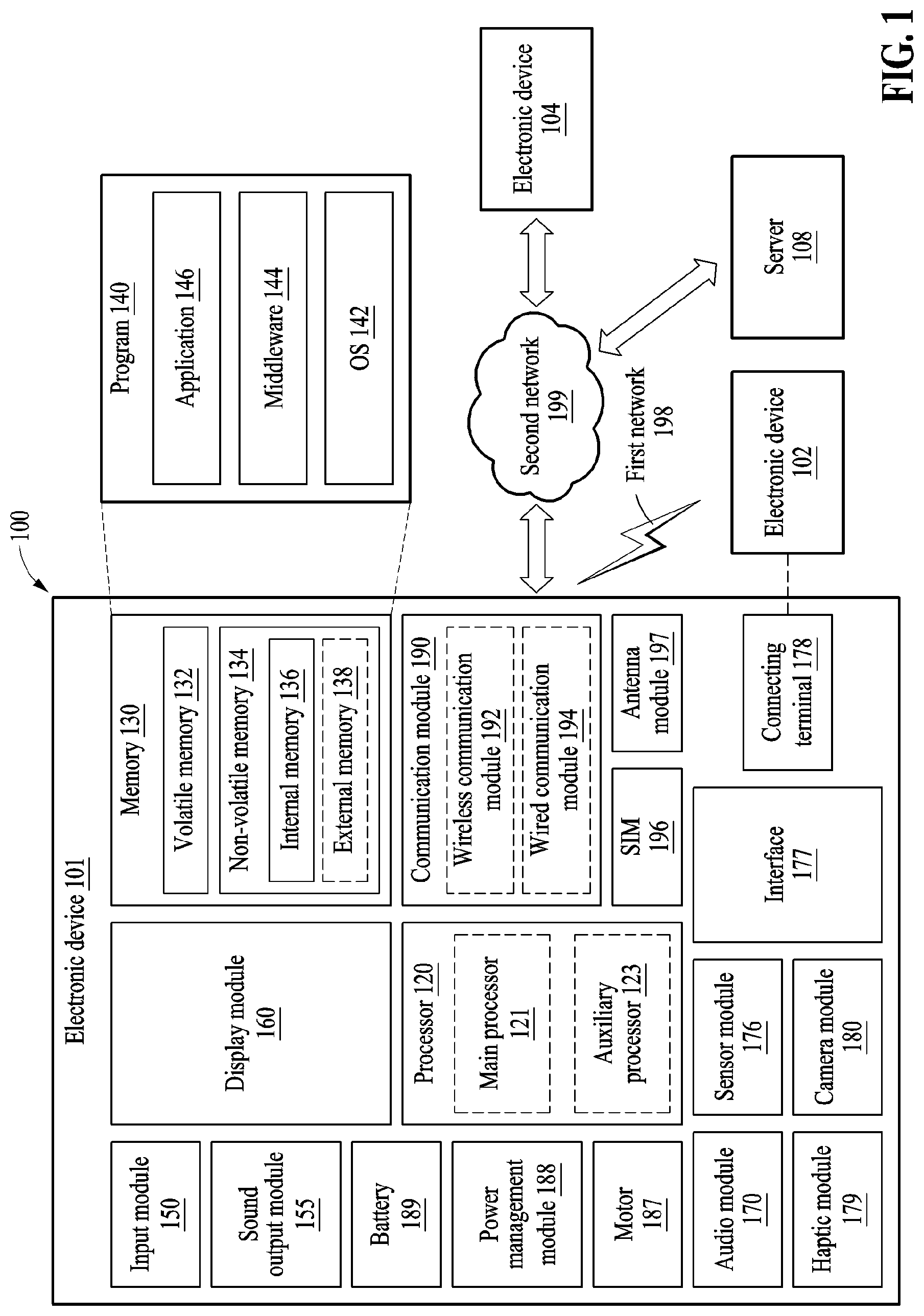 Patent US12311528 — Device and method of protecting item based on serving order — Figure 1