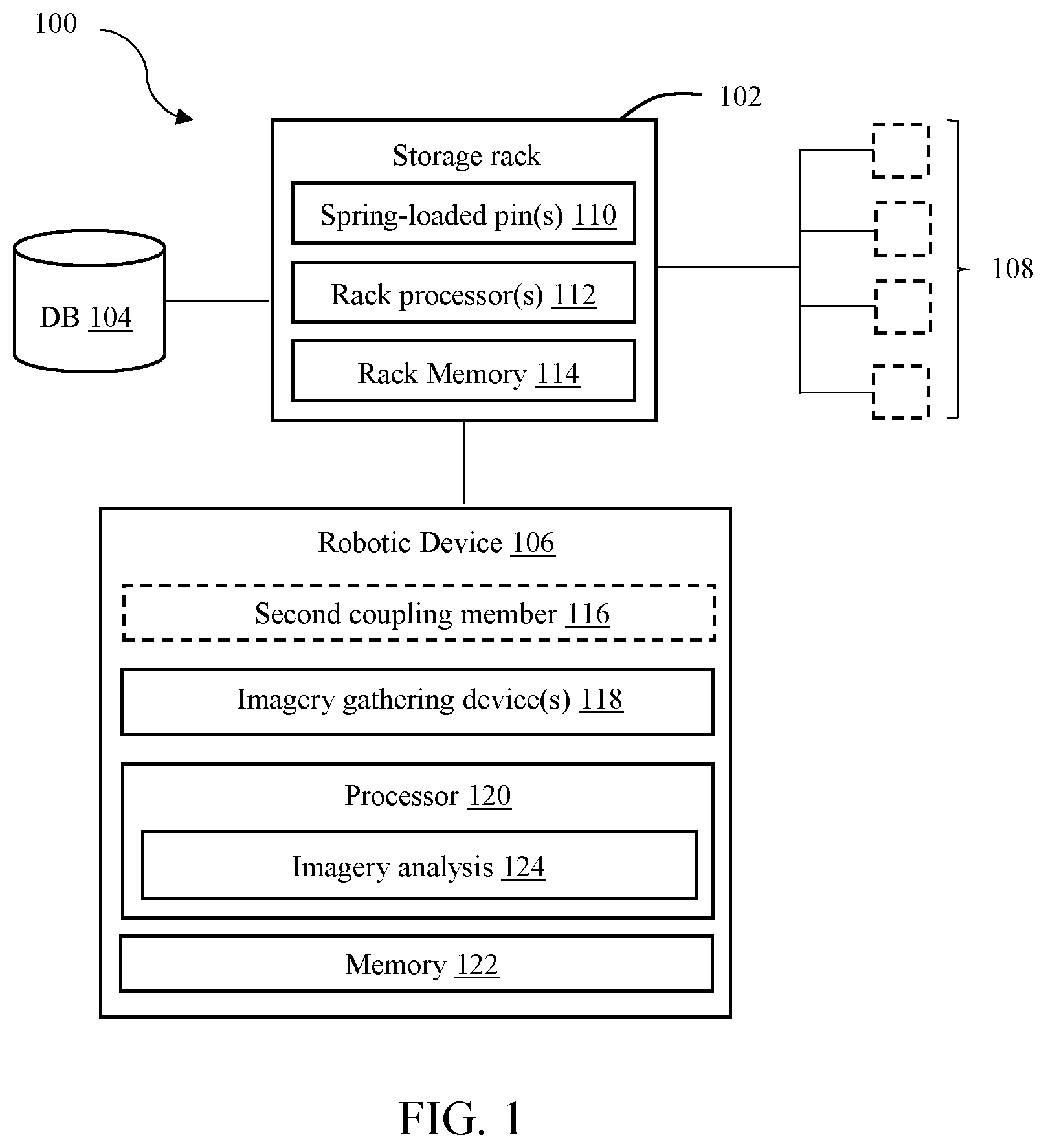 Patent US12311535 — Robotic device configuration — Figure 1
