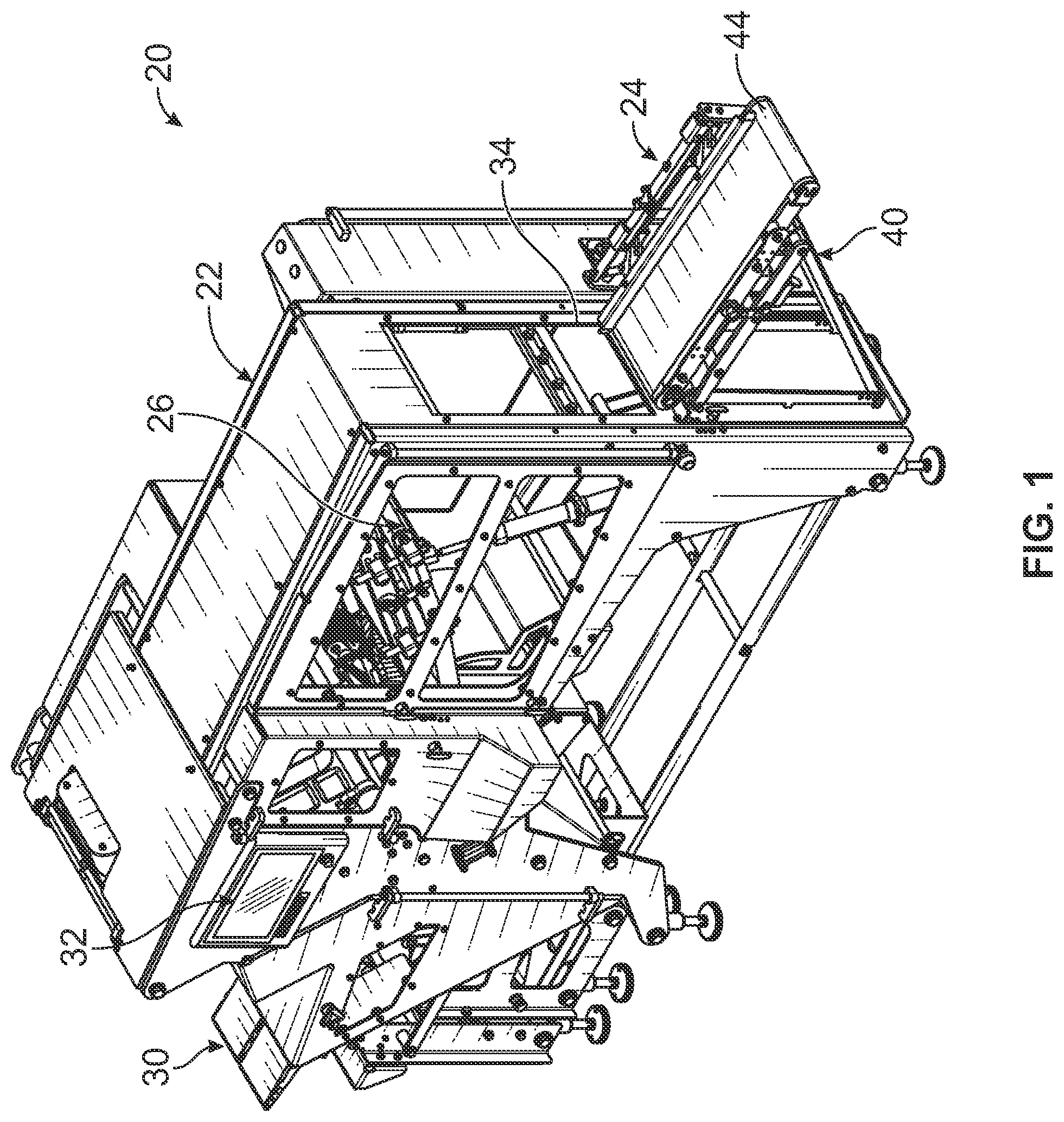 Patent US12311567 — Releasable side strapping assembly for a food product slicing apparatus — Figure 1