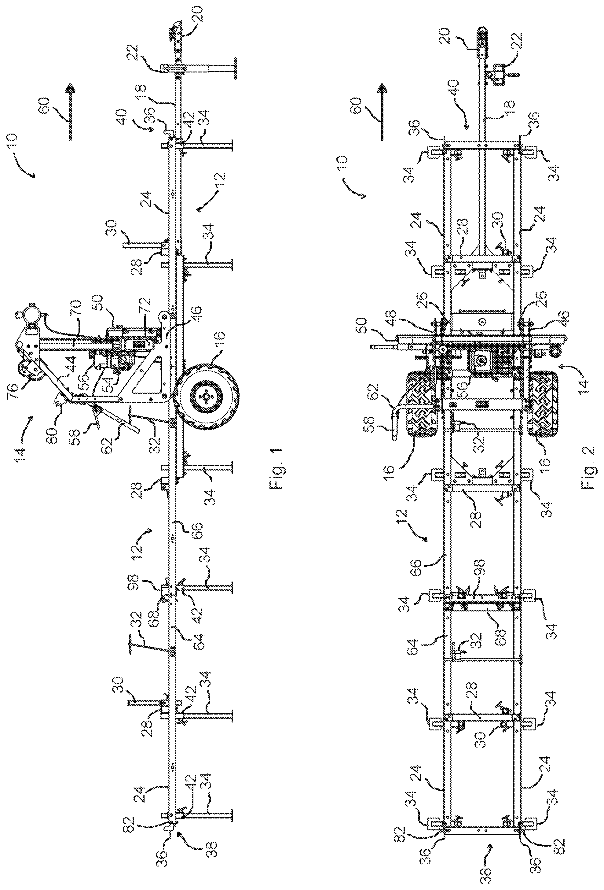 Patent US12311569 — Portable sawmill with folding bed — Figure 1