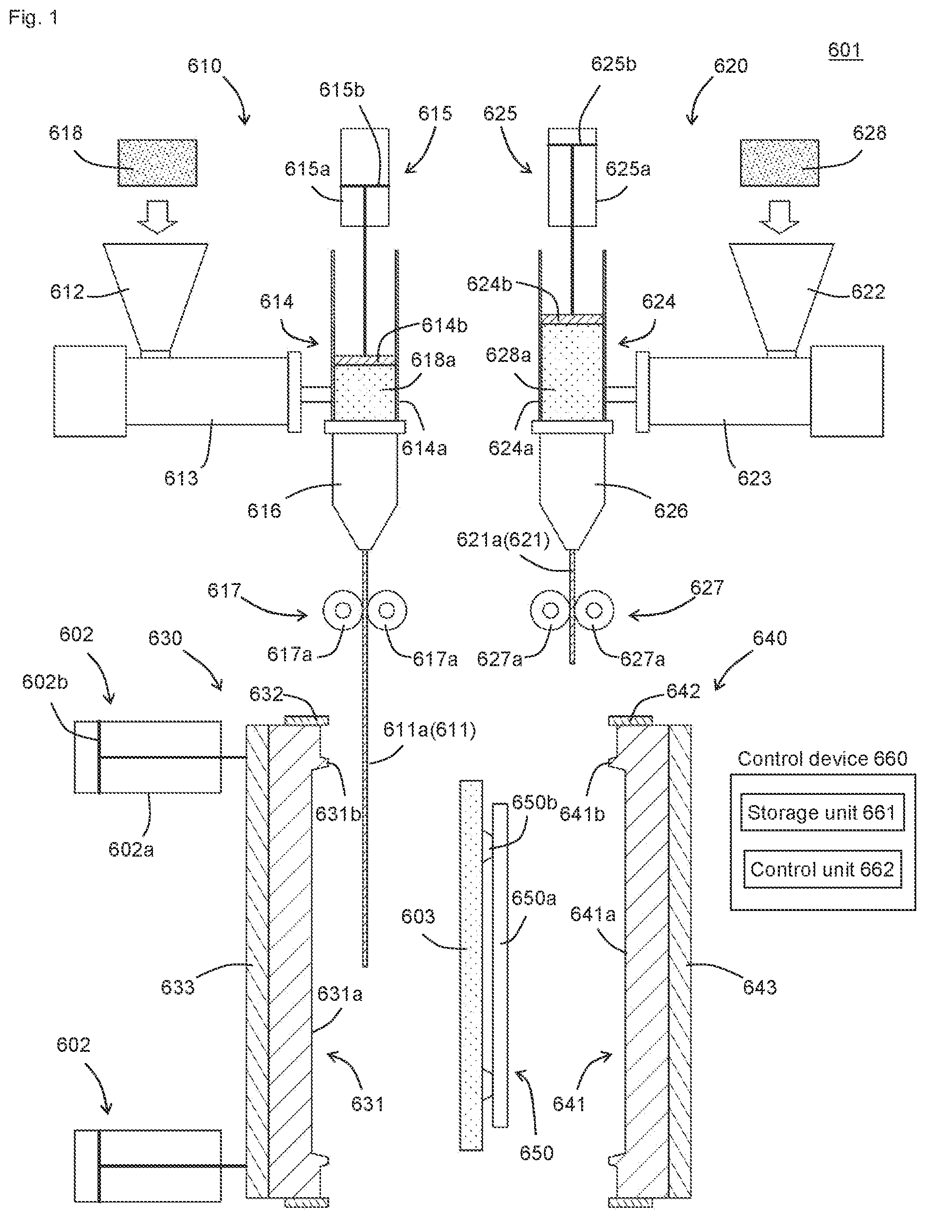 Patent US12311592 — Molding system, support arm, resin molding device, method for supporting supported member, mold, and method for producing molded body — Figure 1