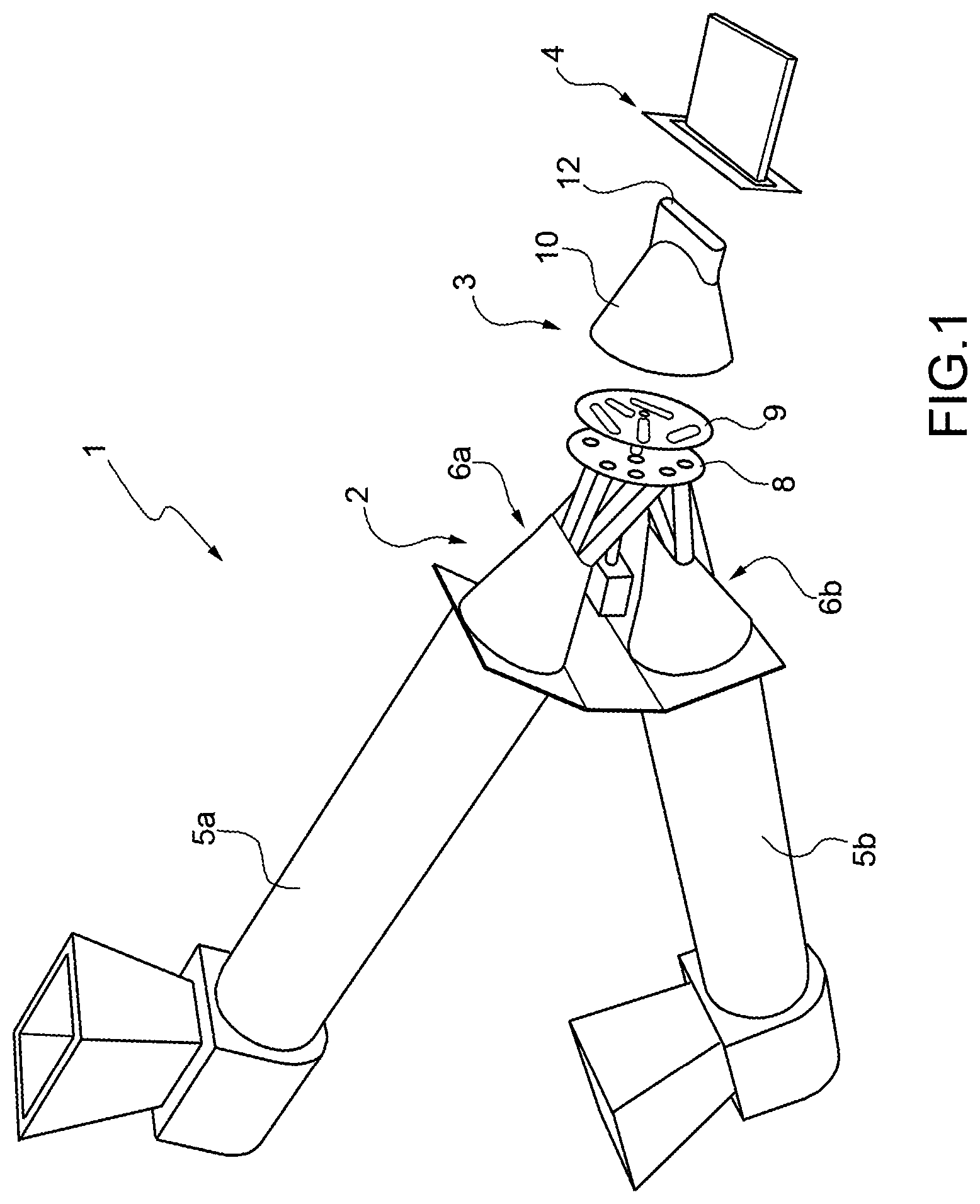 Patent US12311626 — Process for the manufacture of a multi-compound tread for pneumatic tires for road vehicles — Figure 1