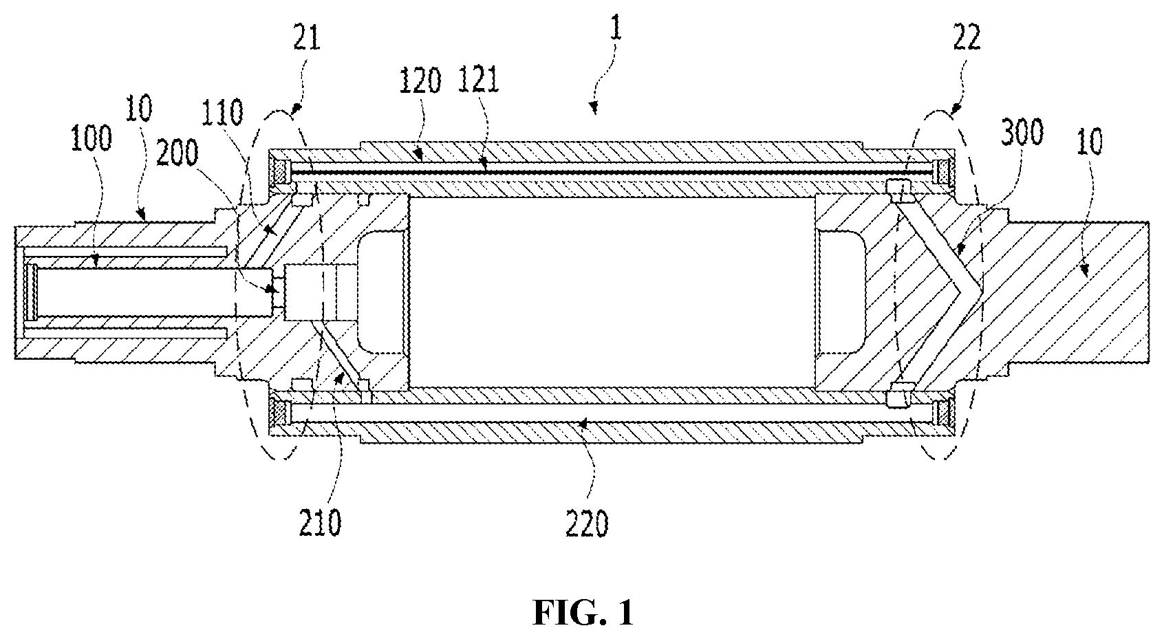 Patent US12311633 — Corrugating roller having enhanced heat transfer effectiveness — Figure 1