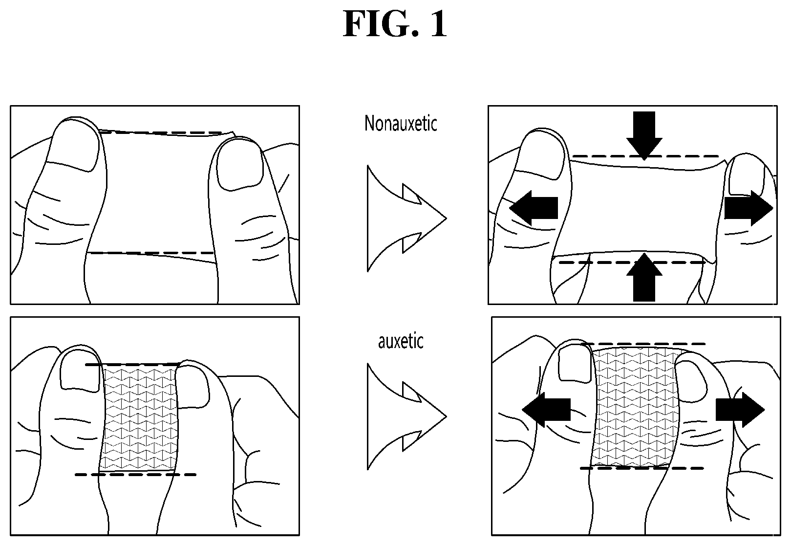 Patent US12311644 — Stretchable substrate having improved stretching deformation uniformity through control of spatial crosslinking degree and method of manufacturing the same — Figure 1
