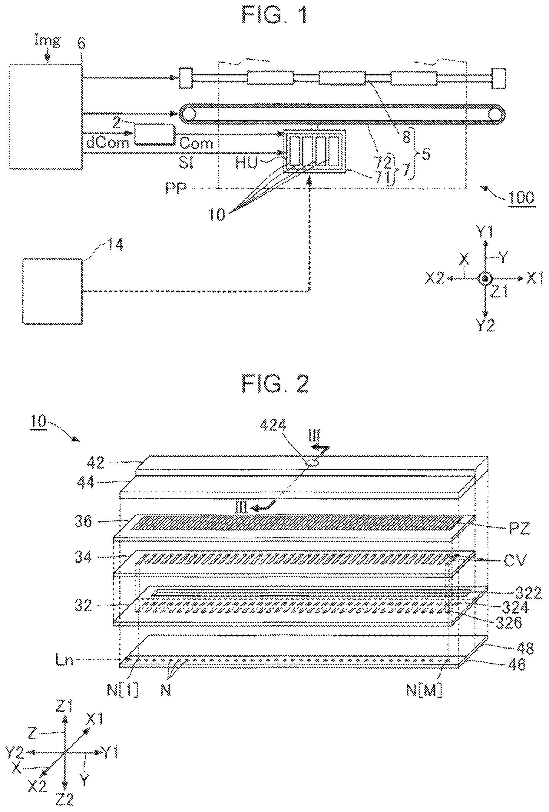 Patent US12311666 — Liquid ejecting head, liquid ejecting apparatus, and nozzle substrate — Figure 1