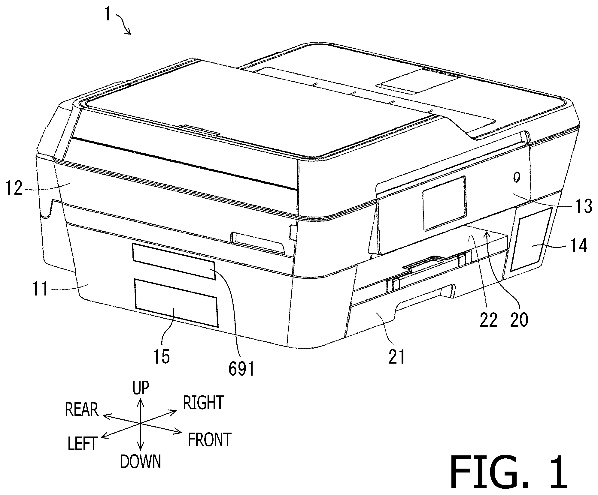 Patent US12311668 — Liquid discharging apparatus — Figure 1