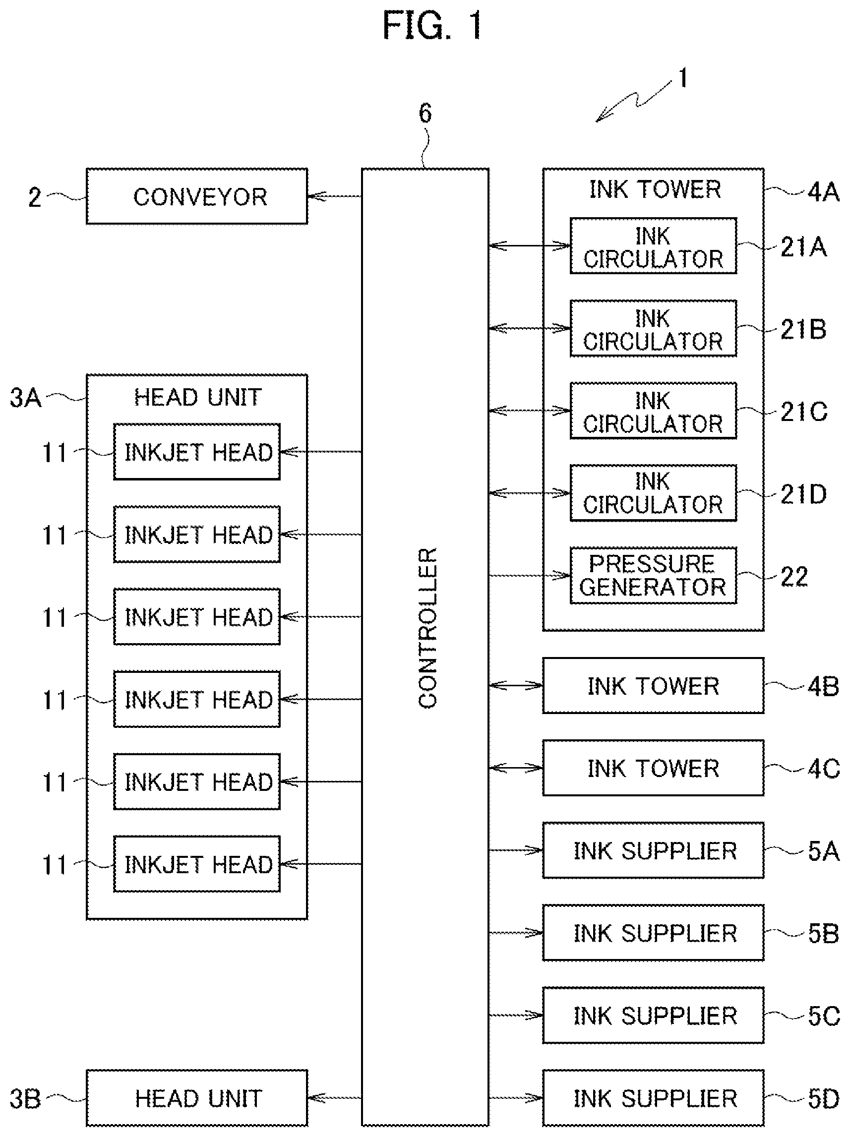 Patent US12311673 — Liquid supply apparatus — Figure 1
