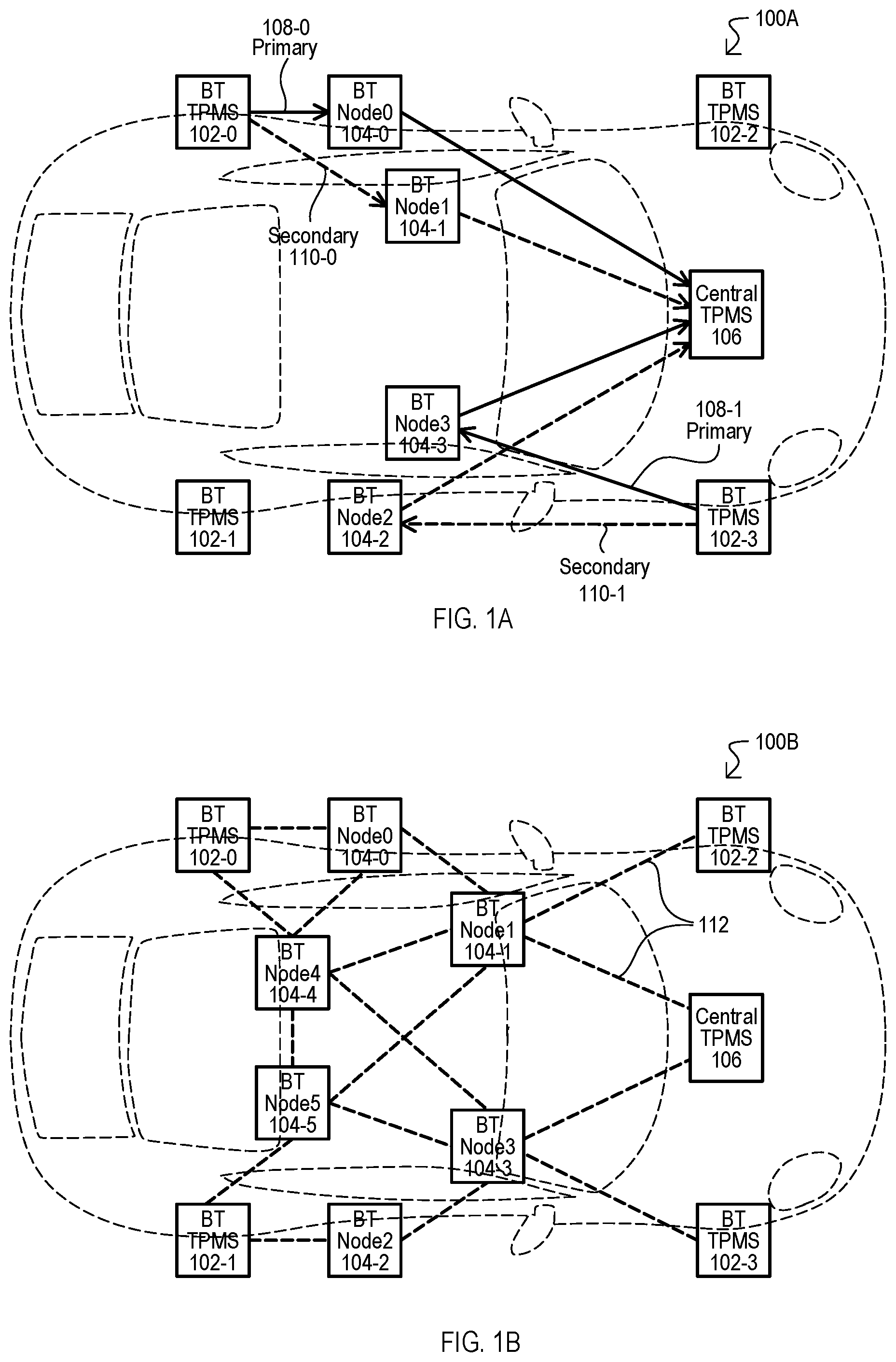 Patent US12311705 — Distributed storage and processing of vehicle sensor data, including tire pressure data — Figure 1
