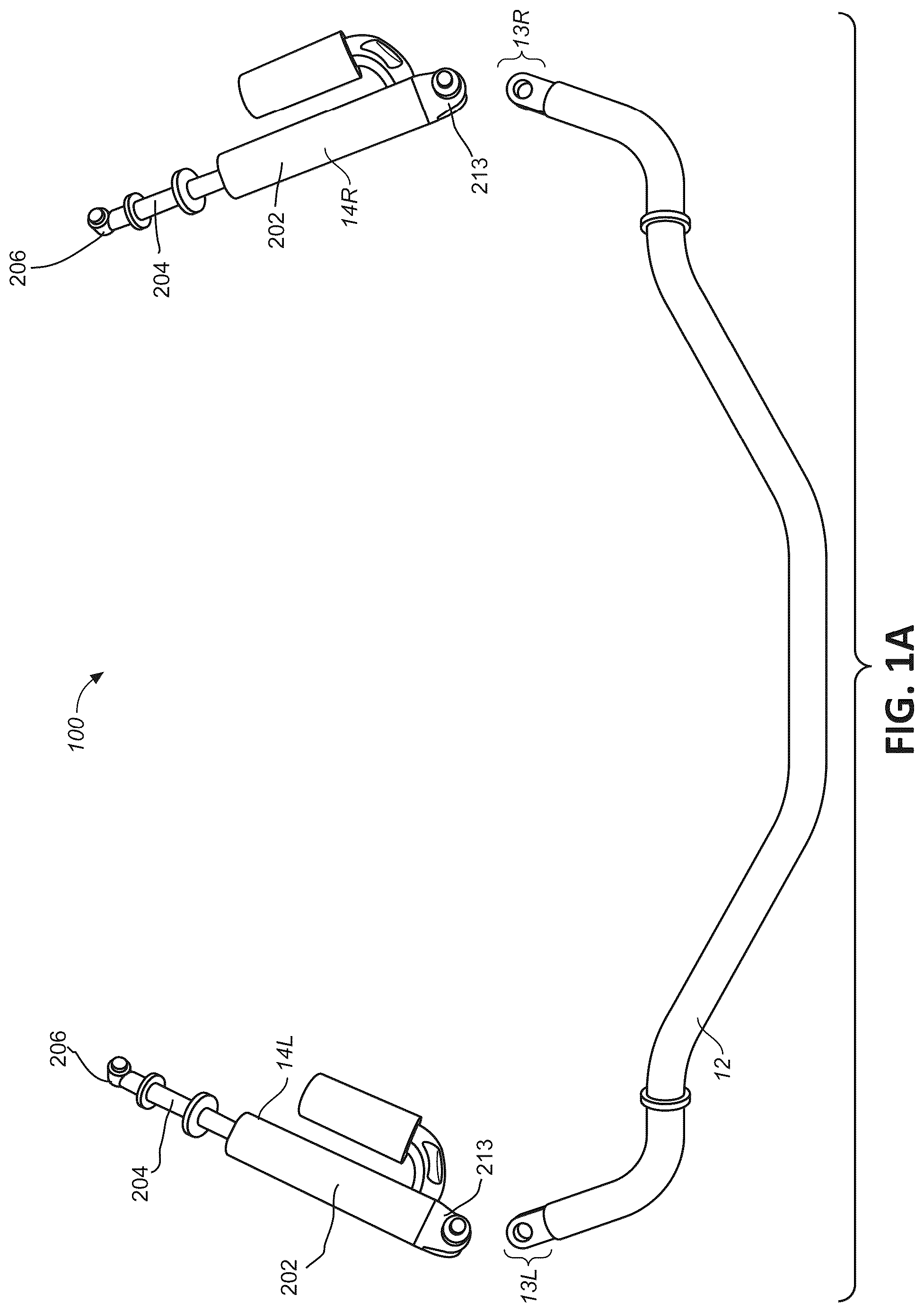 Patent US12311720 — Hydraulic cross-linked suspension — Figure 1